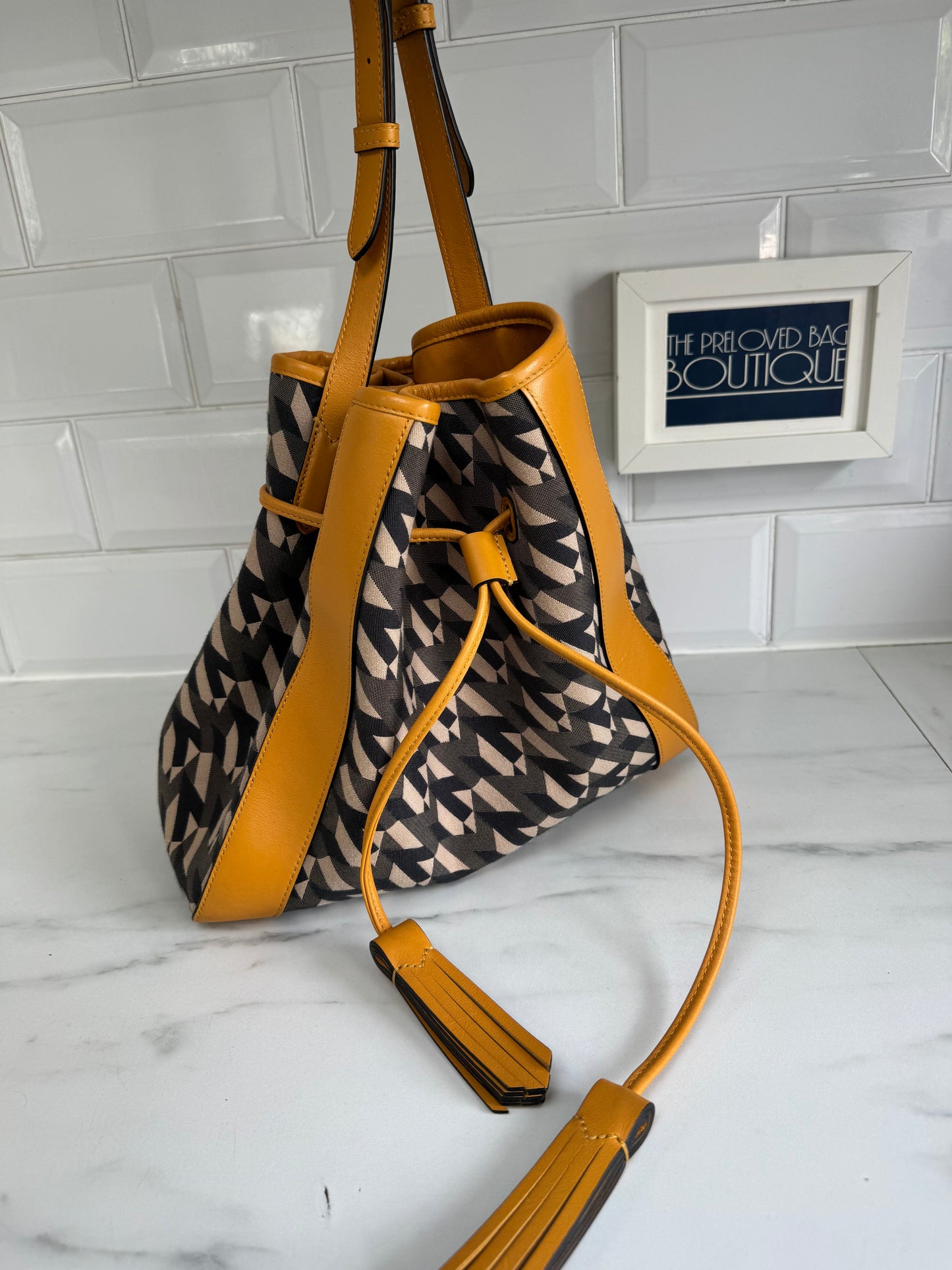 Mulberry Small Millie Tote - Deep Amber & Monogram