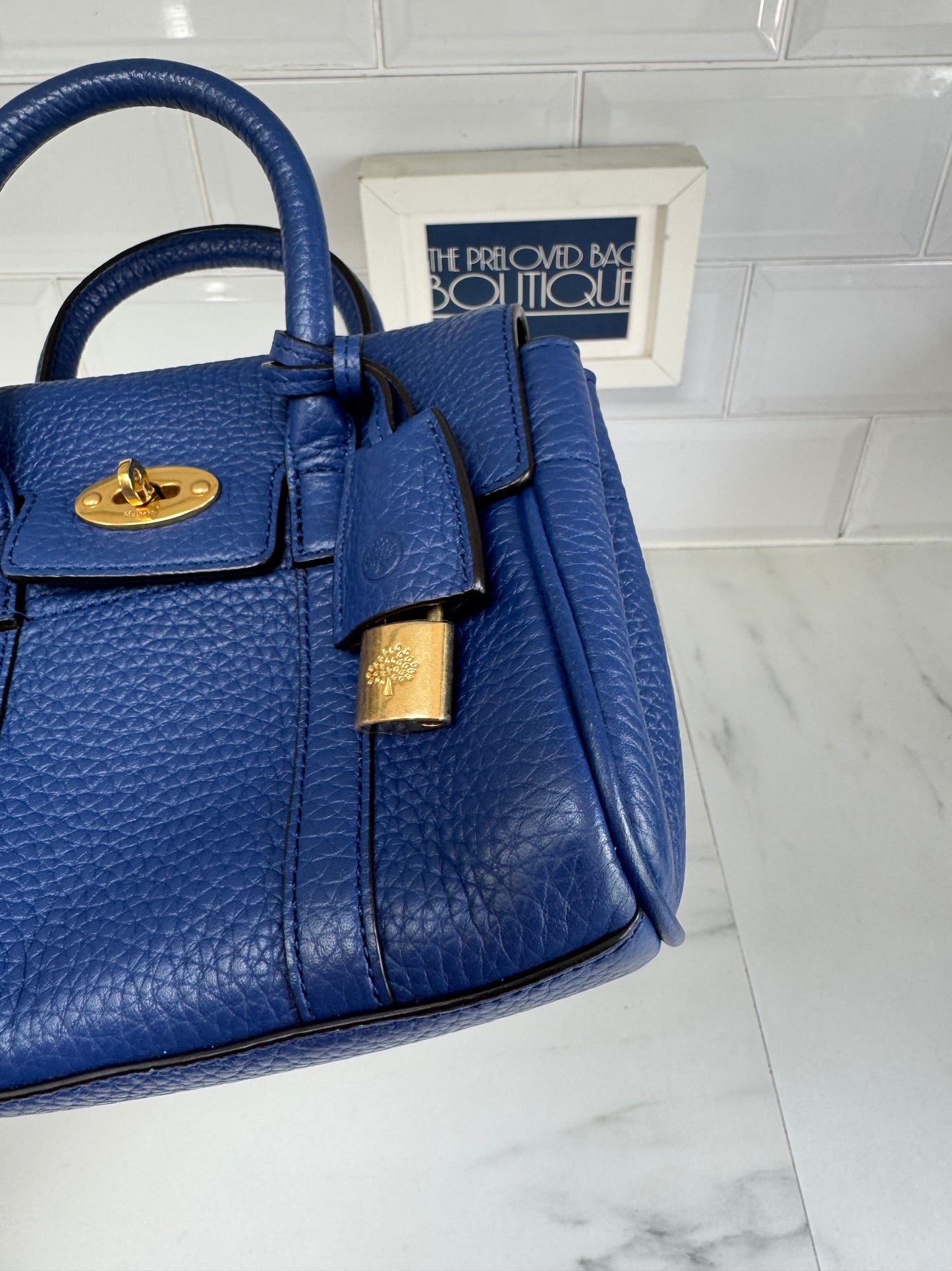 Mulberry Mini Bayswater - Pigment Blue