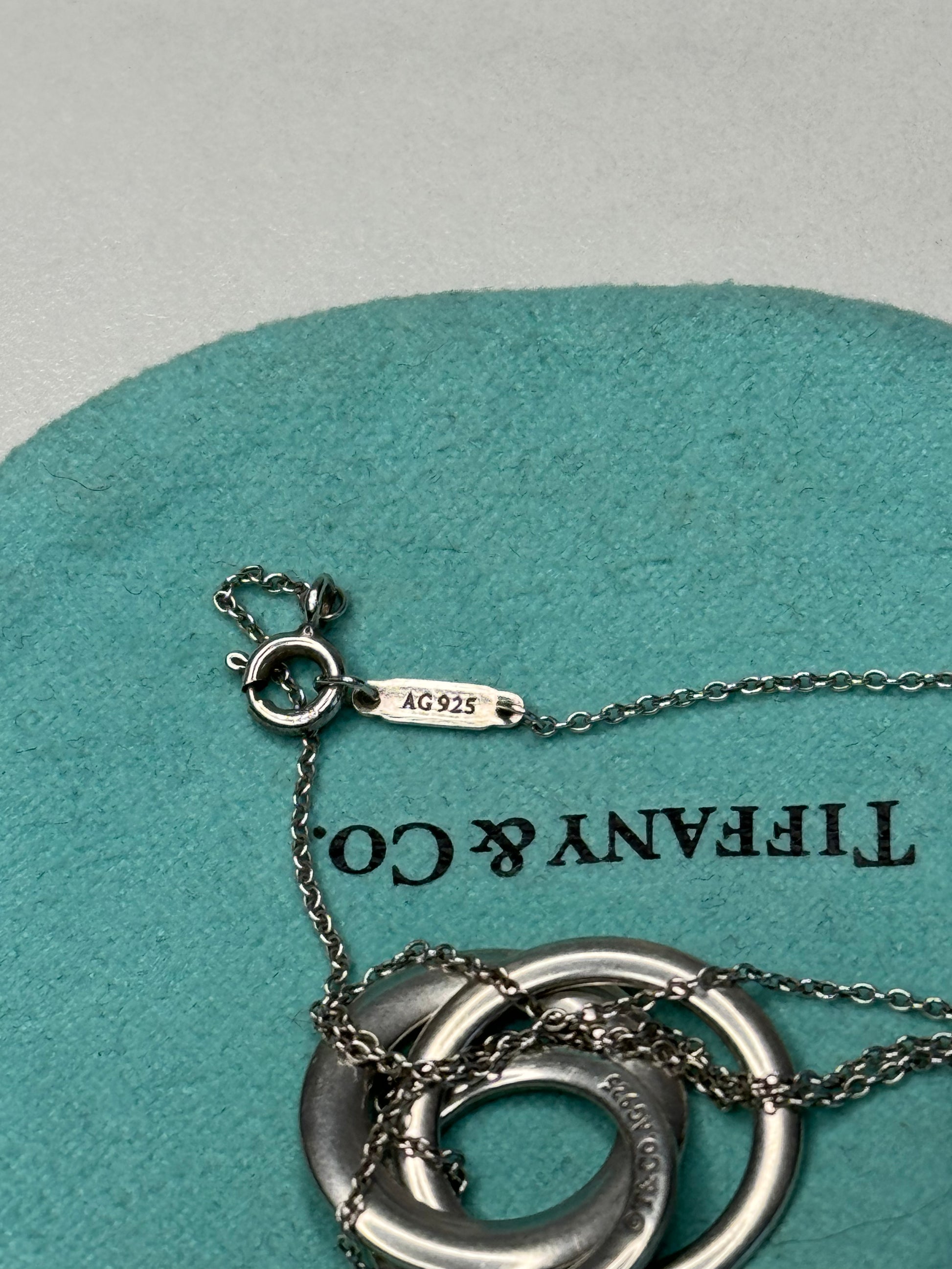 Tiffany Co Triple Circle Pendant Necklace The Preloved Bag