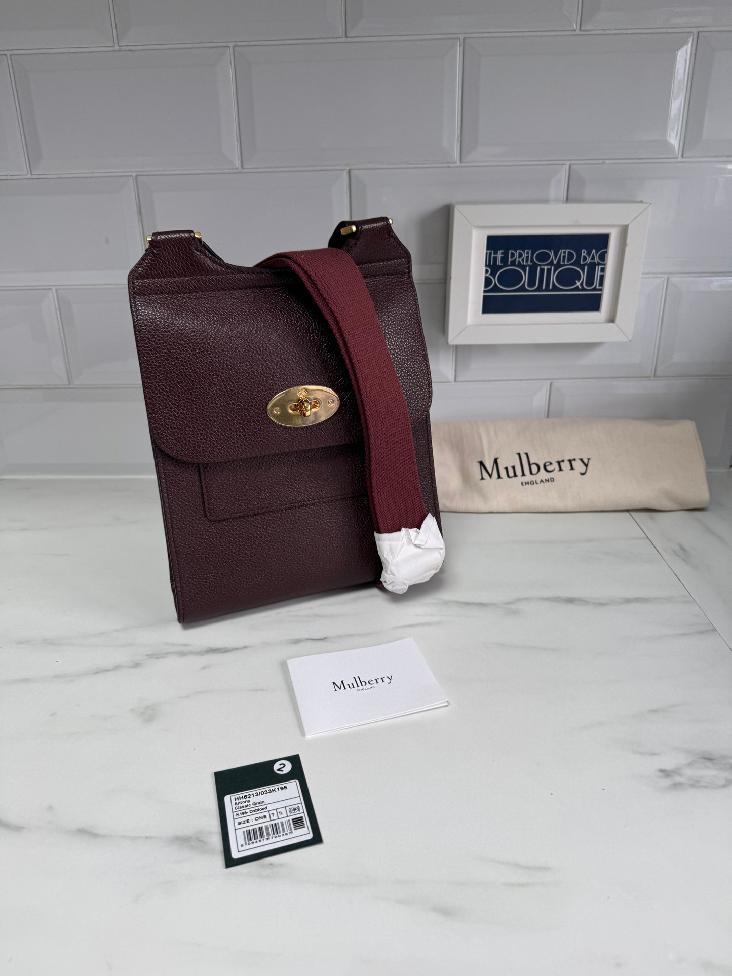 Mulberry Small Antony - Oxblood