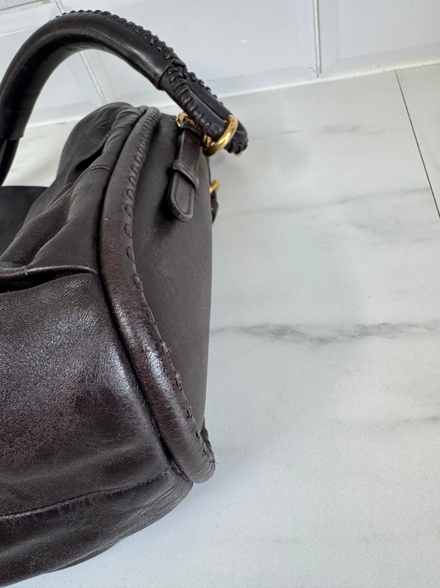 Christian Dior Libertine Hobo - Chocolate Brown
