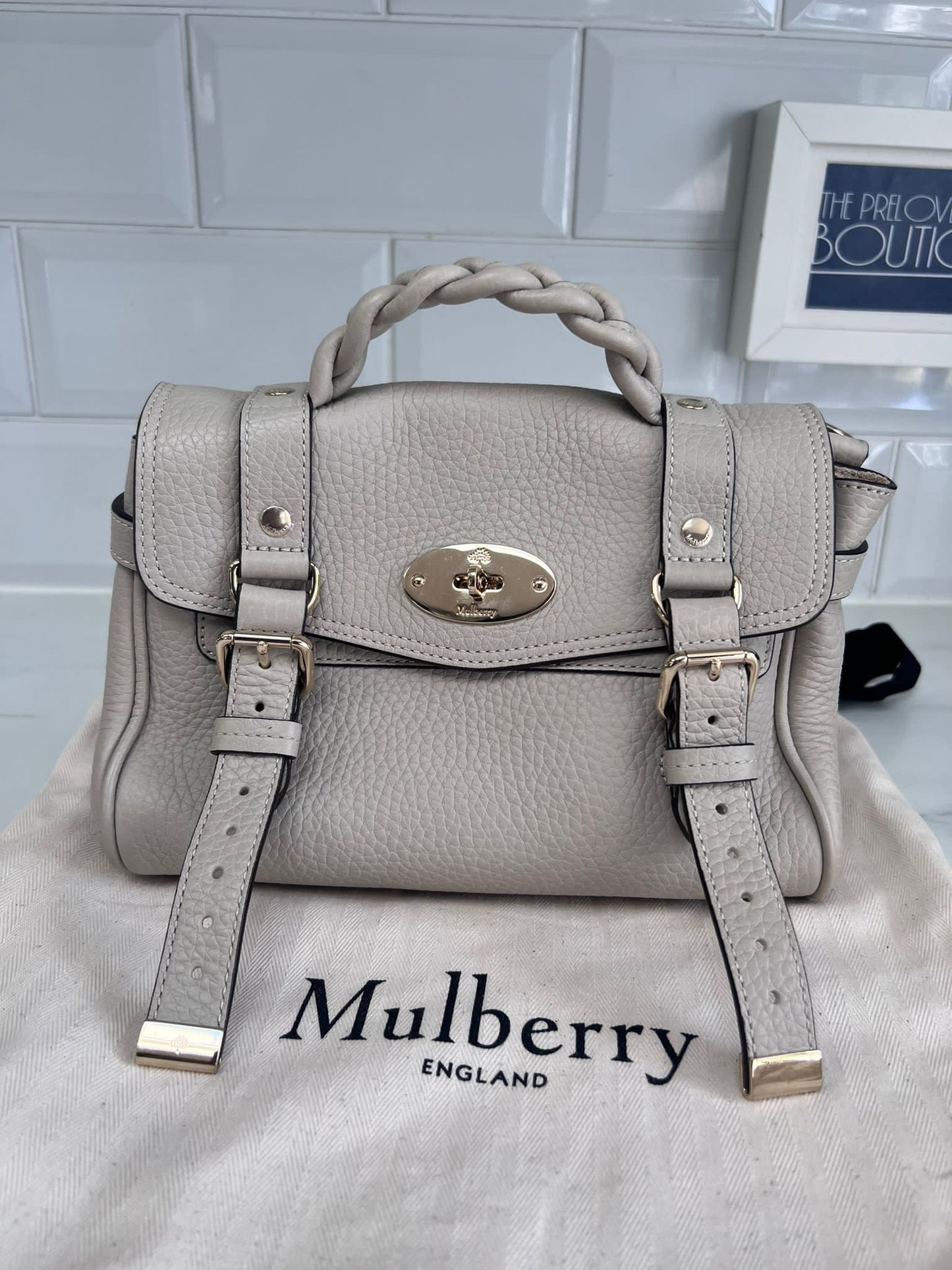 Mulberry Mini Alexa - Chalk