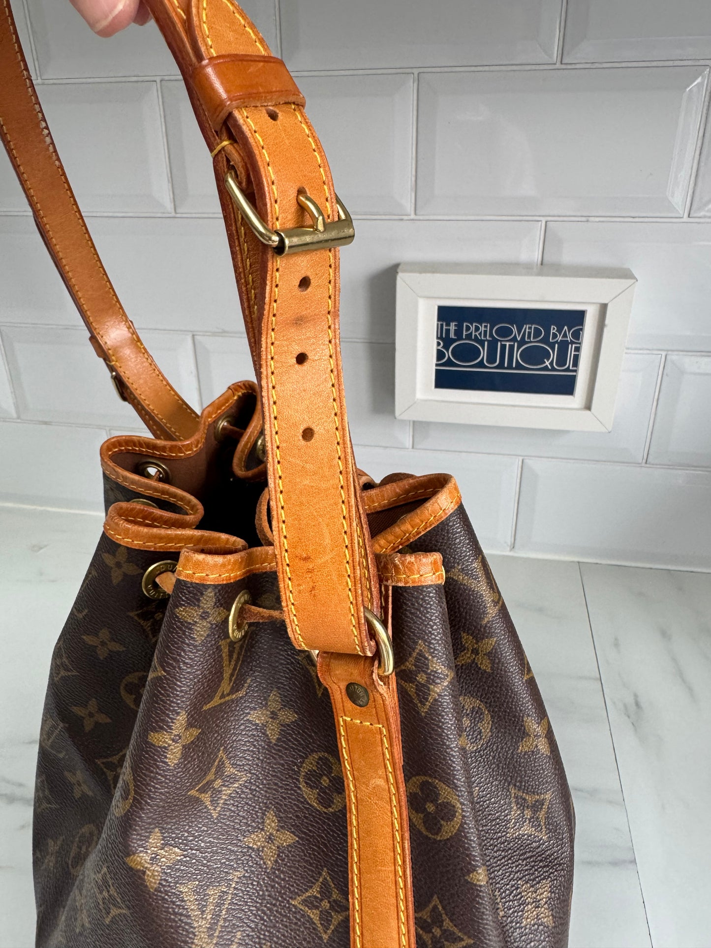 Louis Vuitton Petit Noe Bucket Bag - Monogram Brown