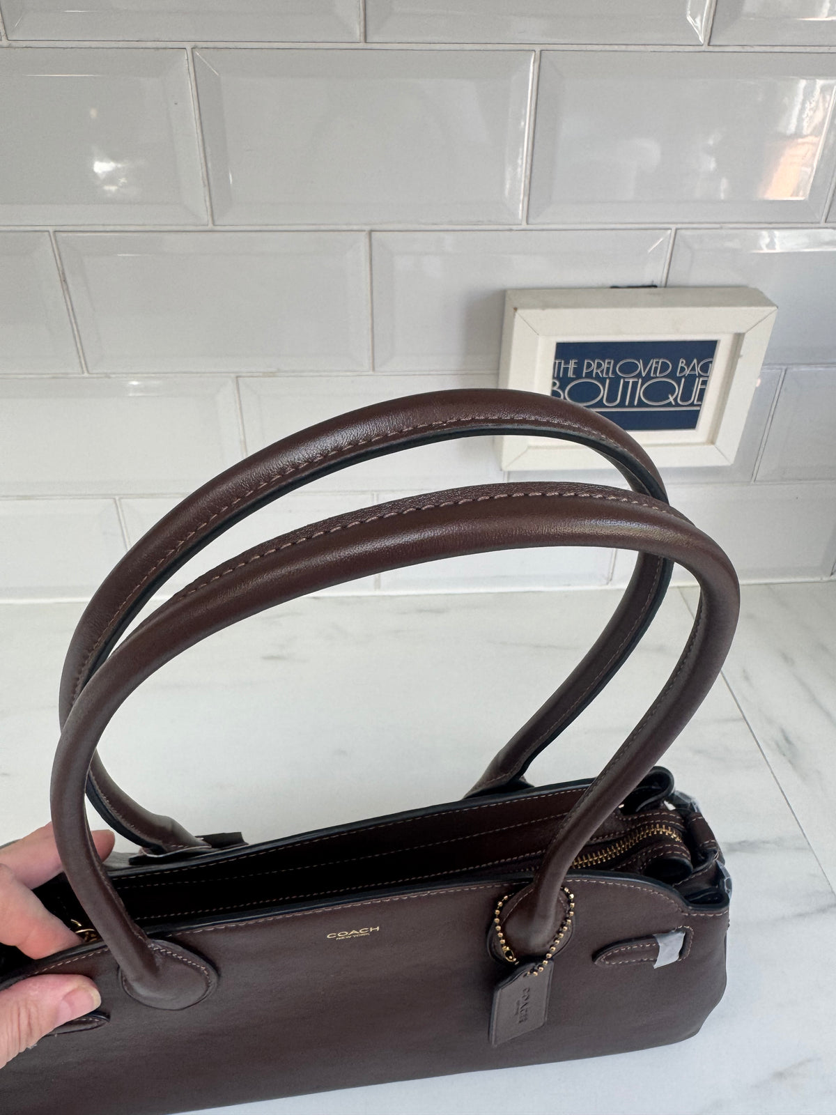 Coach Empire Carryall 34- Chocolate Brown