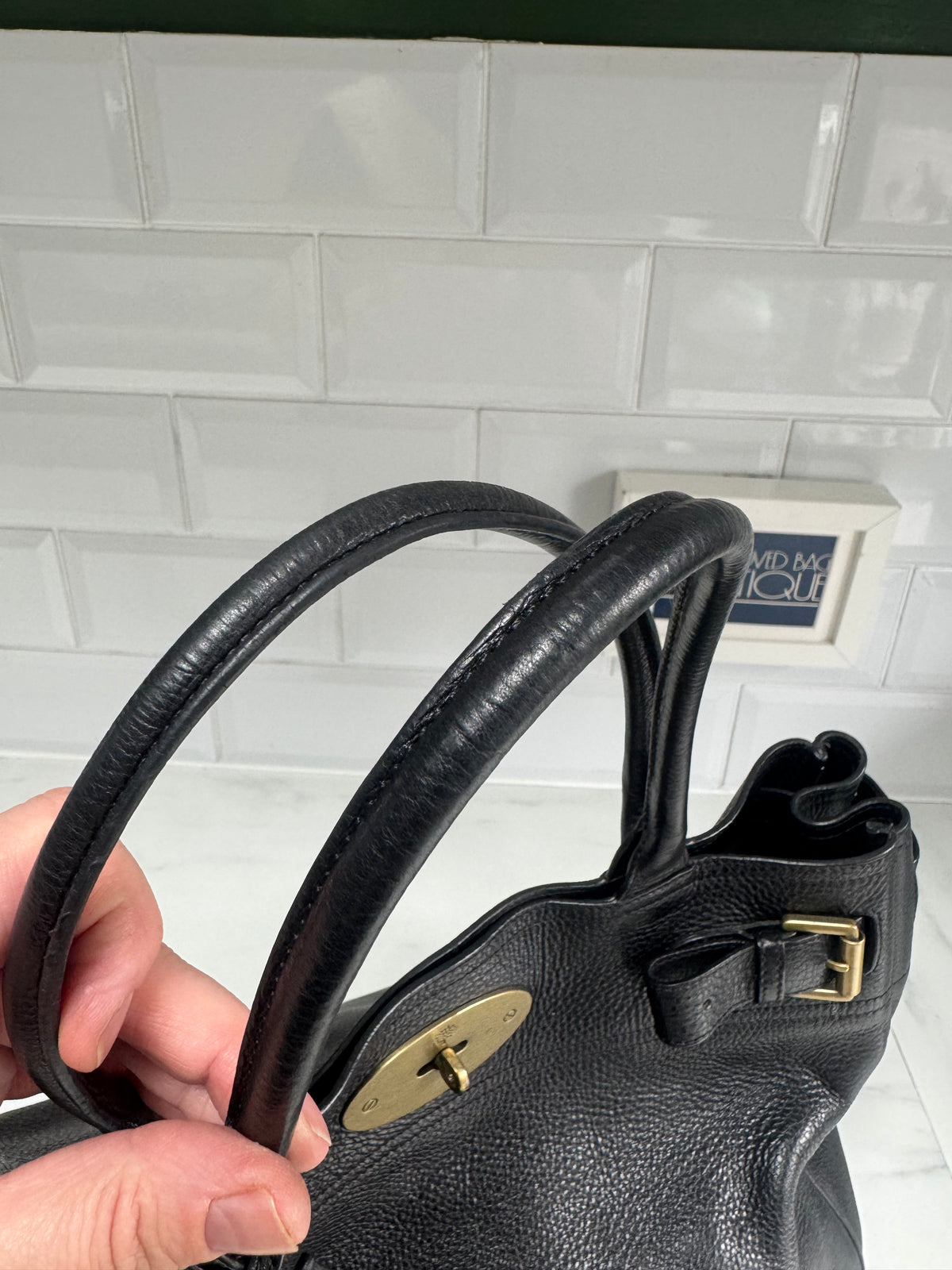 Mulberry Postmans Lock Open Top Tote - Black