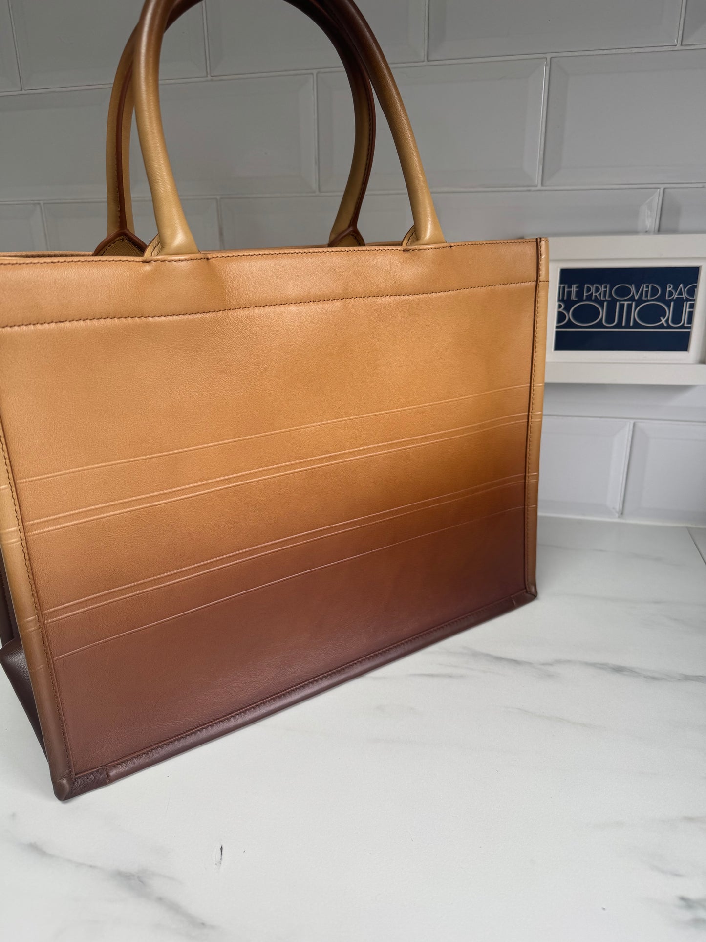 Christian Dior Ombré Tote Bag - brown