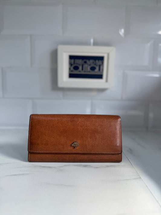 Mulberry Continental Tree Wallet - Oak
