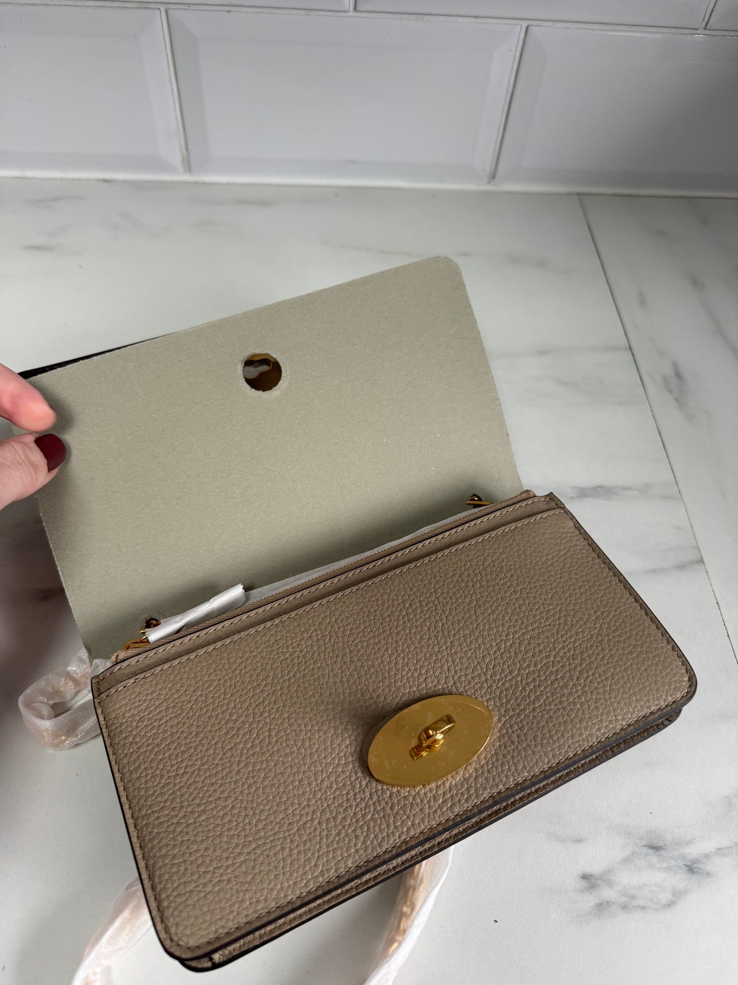 Mulberry Bayswater Clutch - Dune