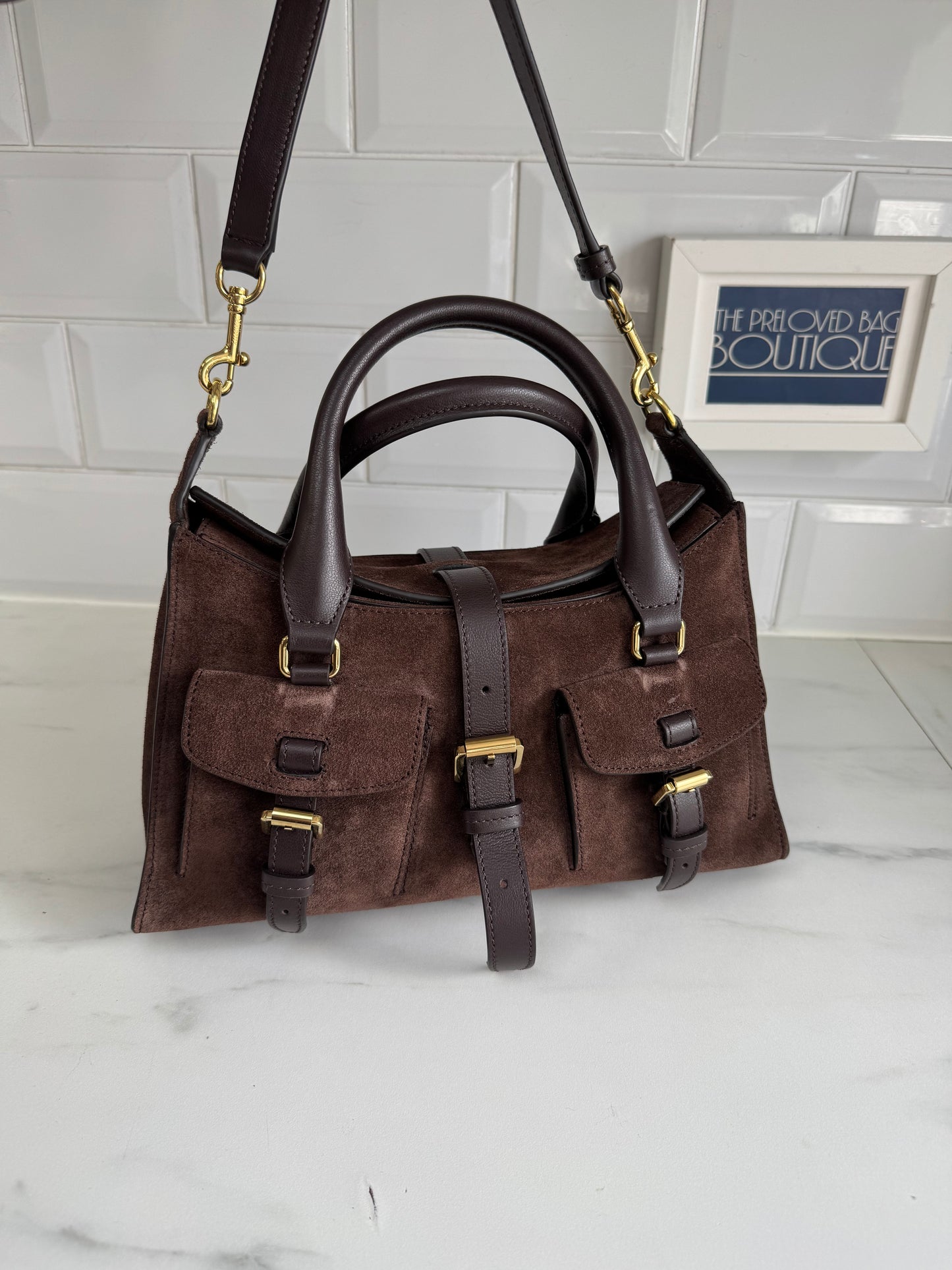 Mulberry Small Roxanne  - Chocolate