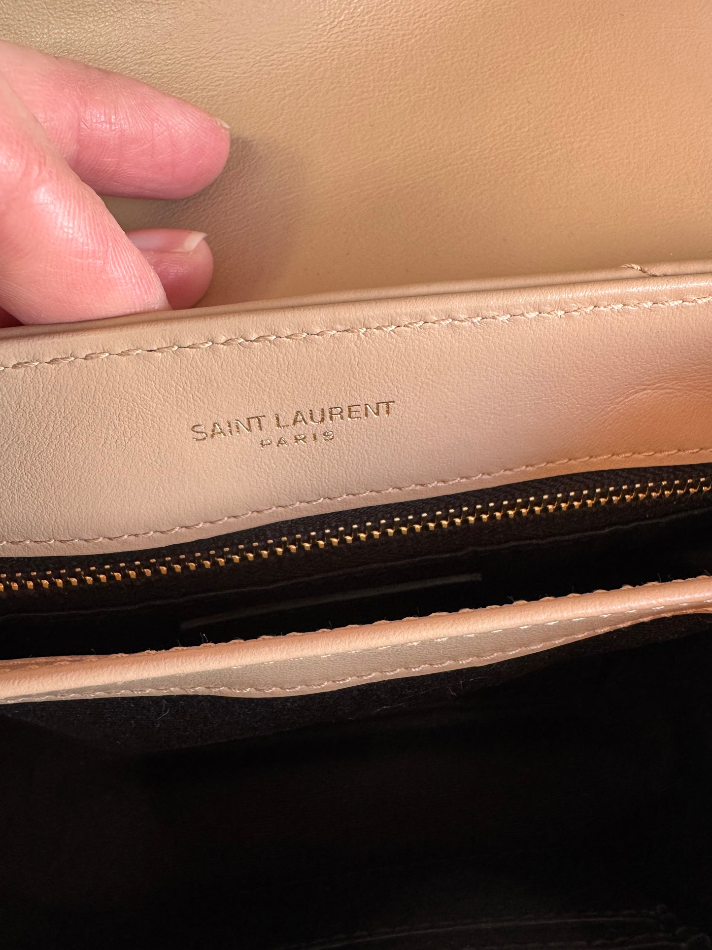 Saint Laurent (YSL) Toy Lou Lou - Dark Beige