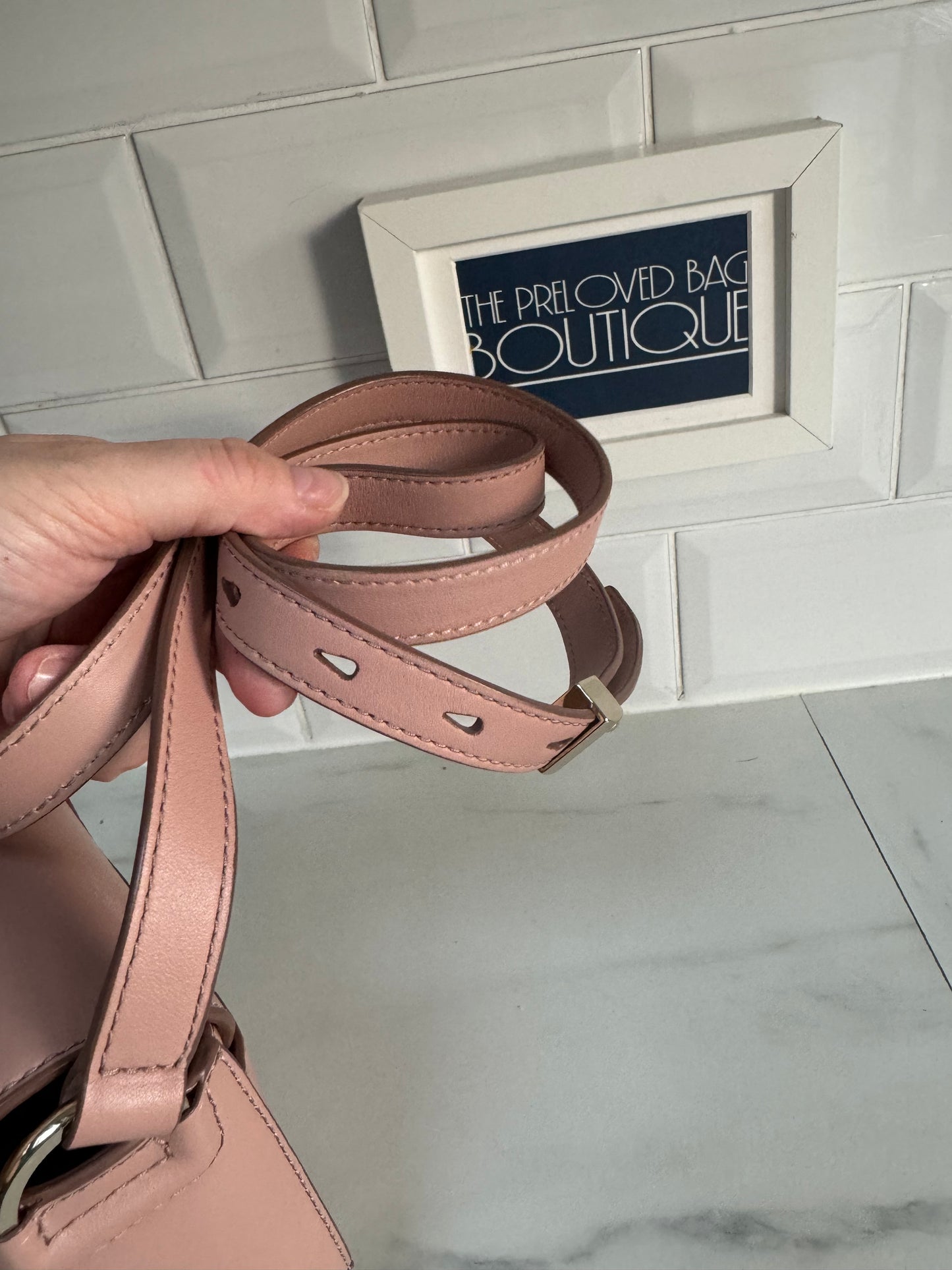 Alexander Wang Alpha Lia Saddle Bag - Blush Pink