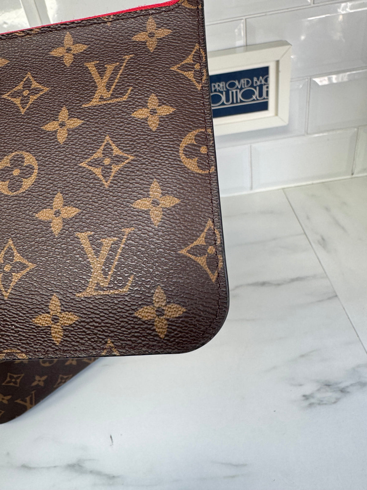 Louis Vuitton MM Neverfull & Pouch- Monogram Cerises