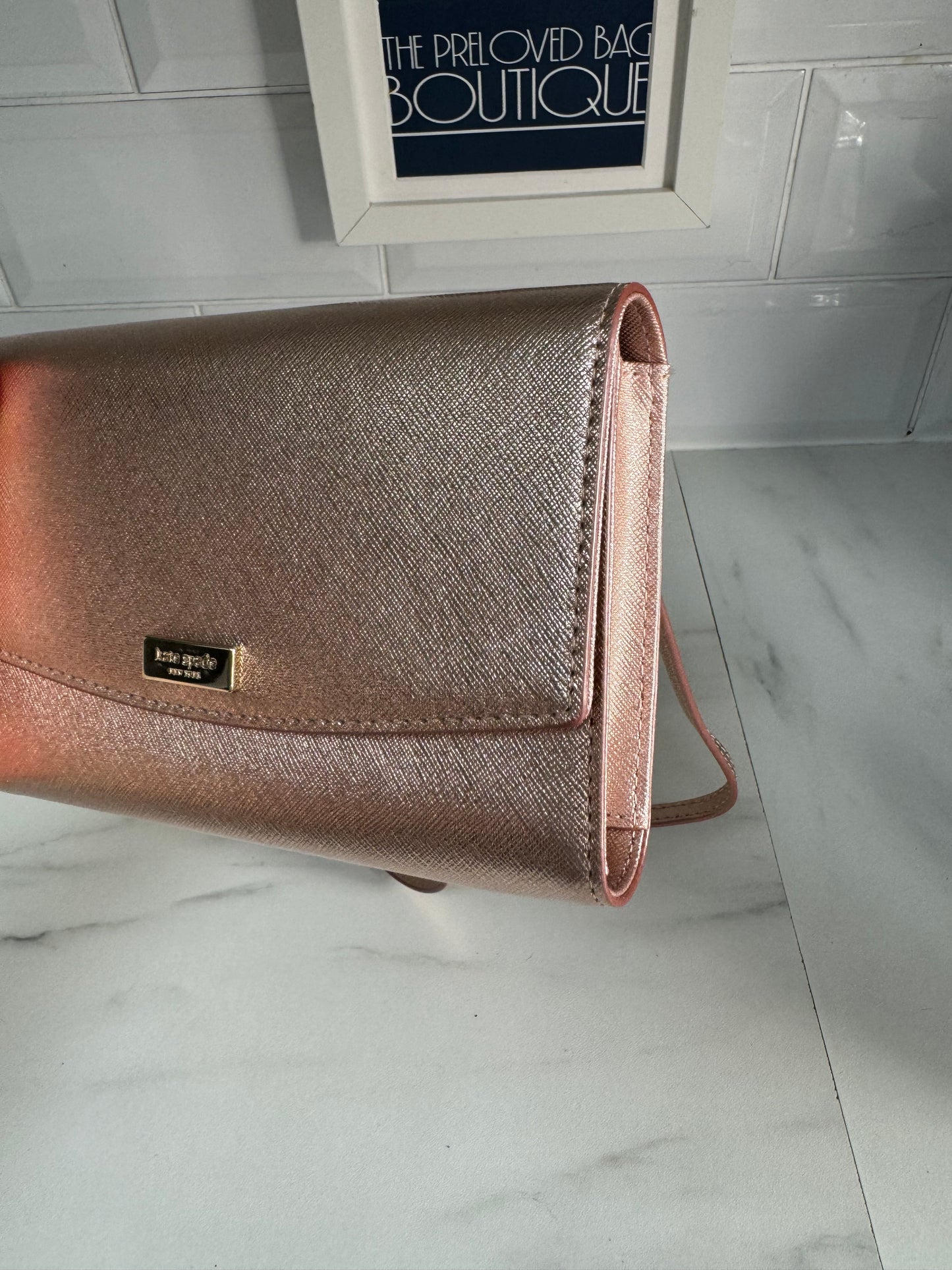 Kate Spade WOC - Metallic Rose Gold