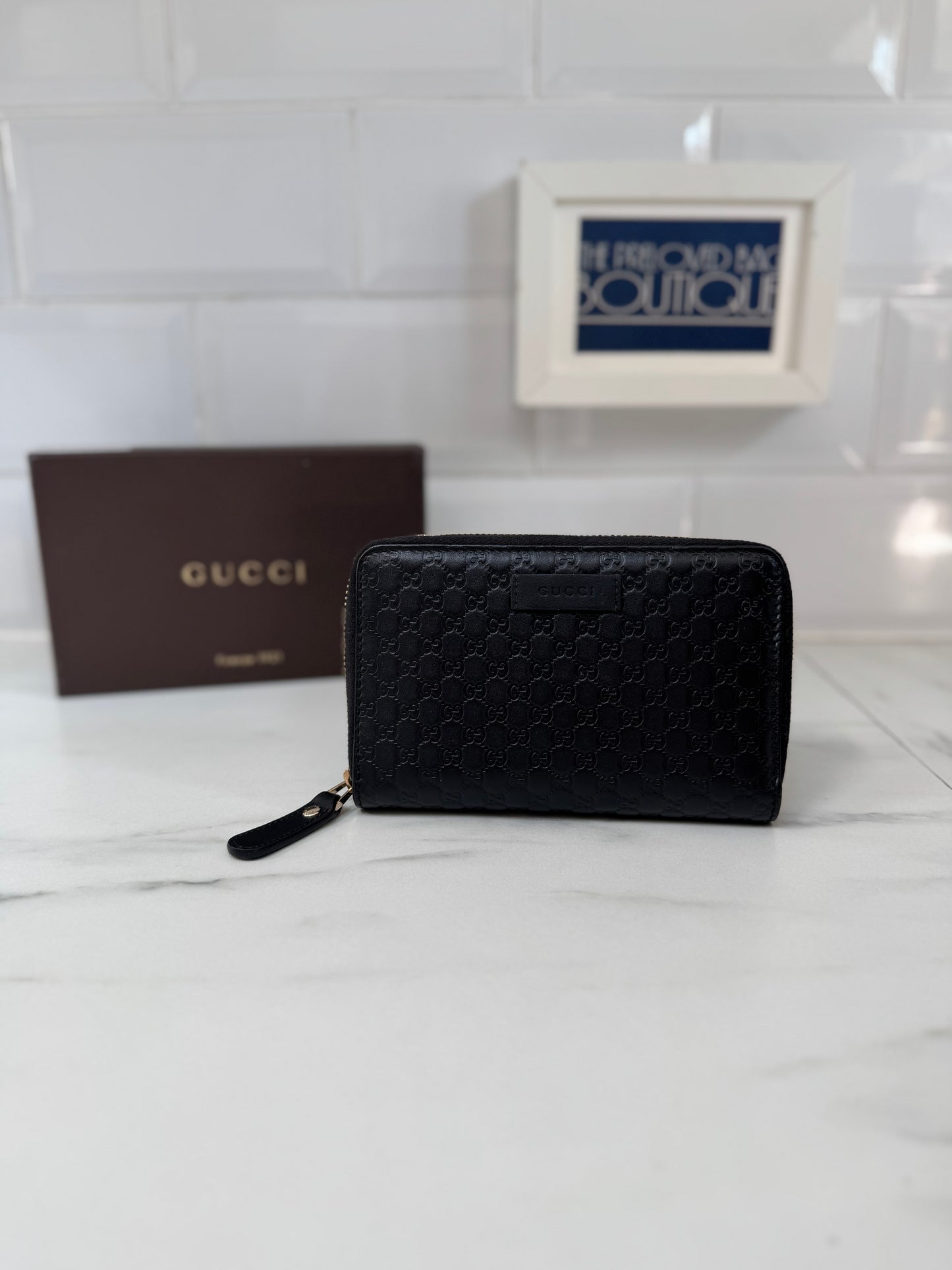 Gucci Guccissima Wallet - Black