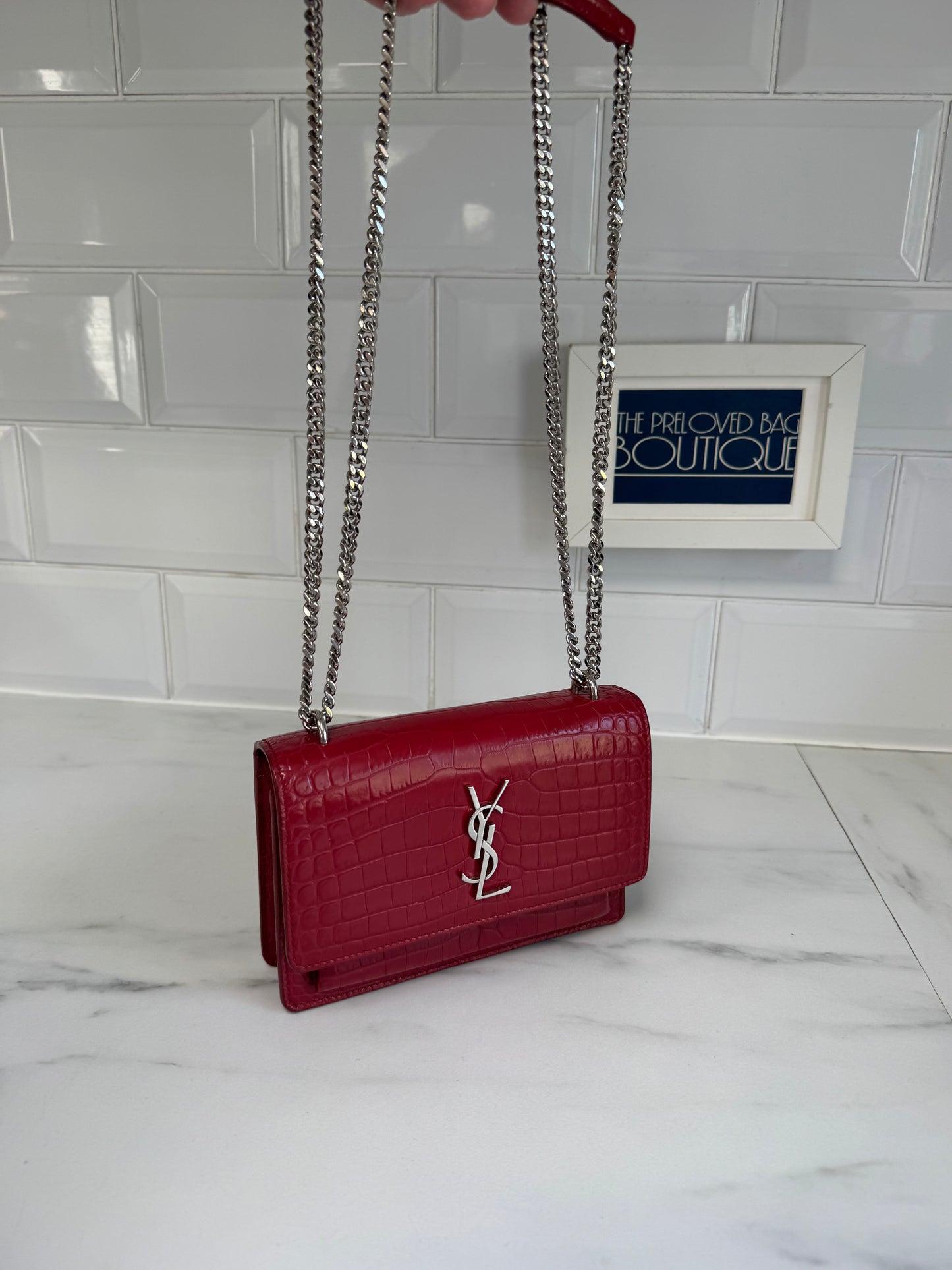 Saint Laurent Mini Sunset - Red