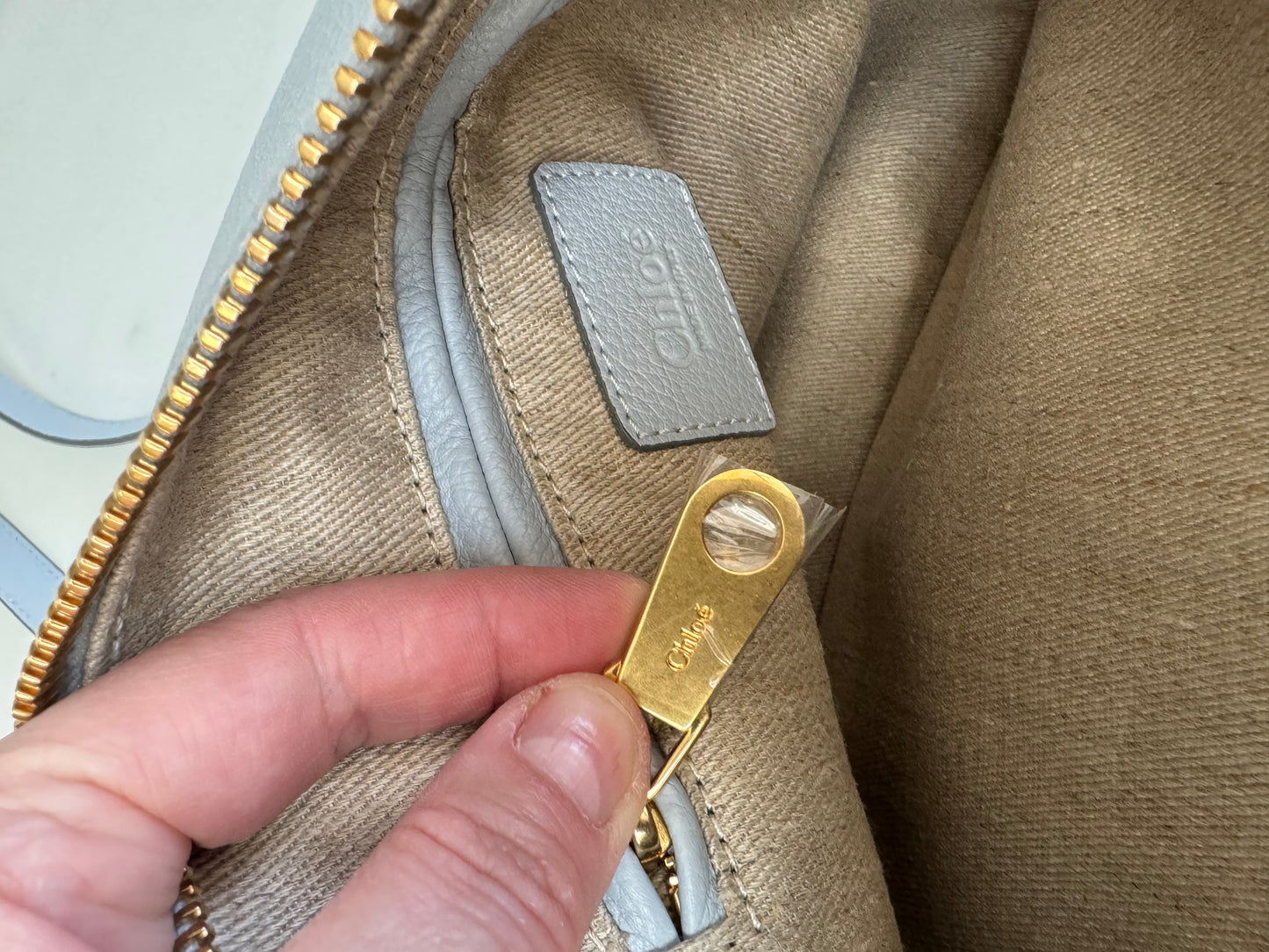 Chloé Small Marcie Saddle Bag - Washed Blue
