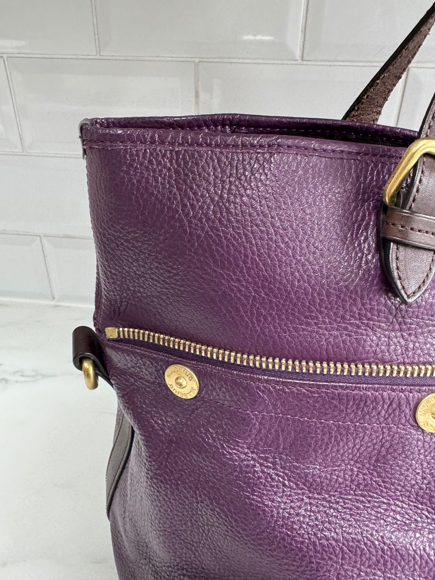 Mulberry Mitzy Tote - Eggplant