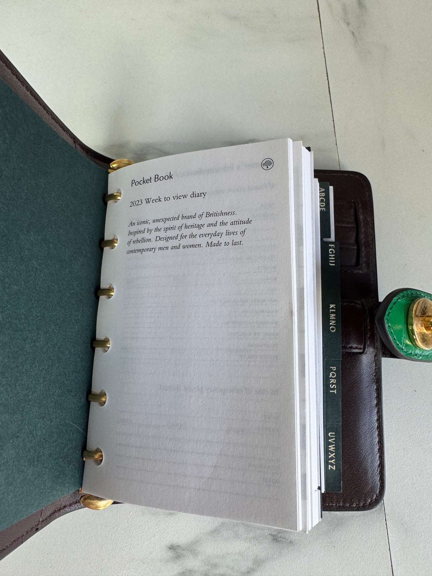Mulberry Pocket Book - Emerald Croc Embossed