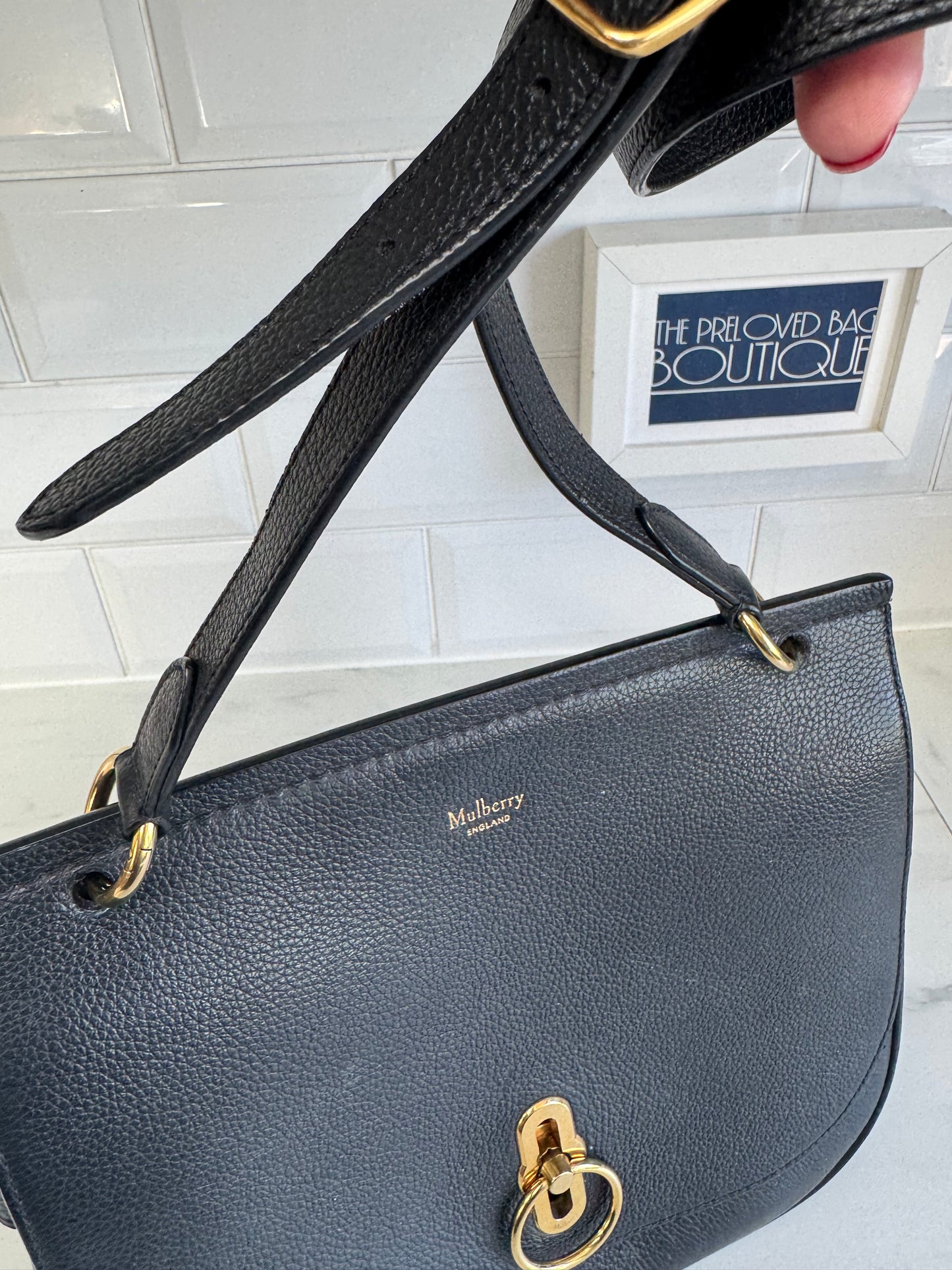 Mulberry Large Amberley - Black