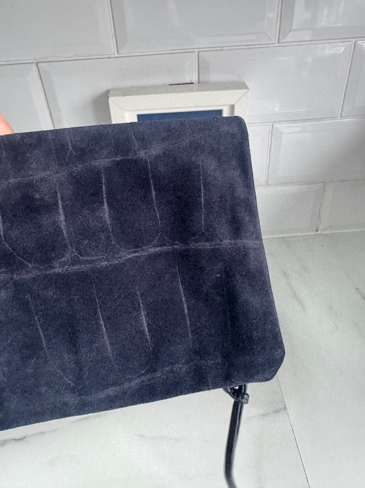 Mulberry Daria Clutch - blue Suede