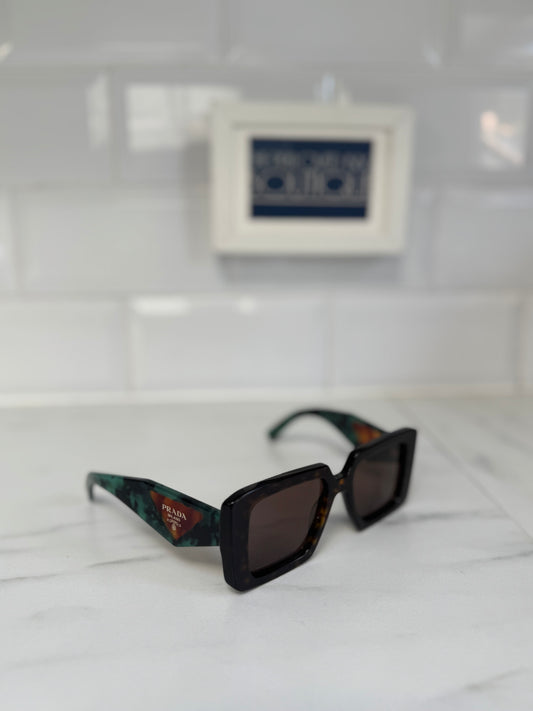 Prada PR23YS Sunglasses - Black and Green