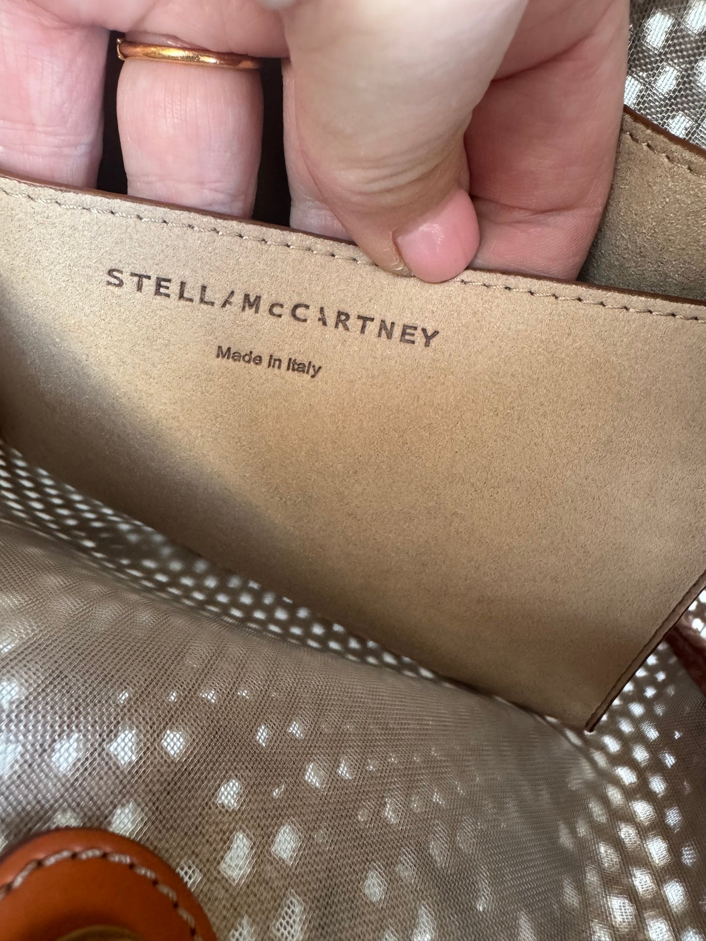 Stella McCartney Eco Mesh Rope Crossbody bag - Tan, Beige and Ivory