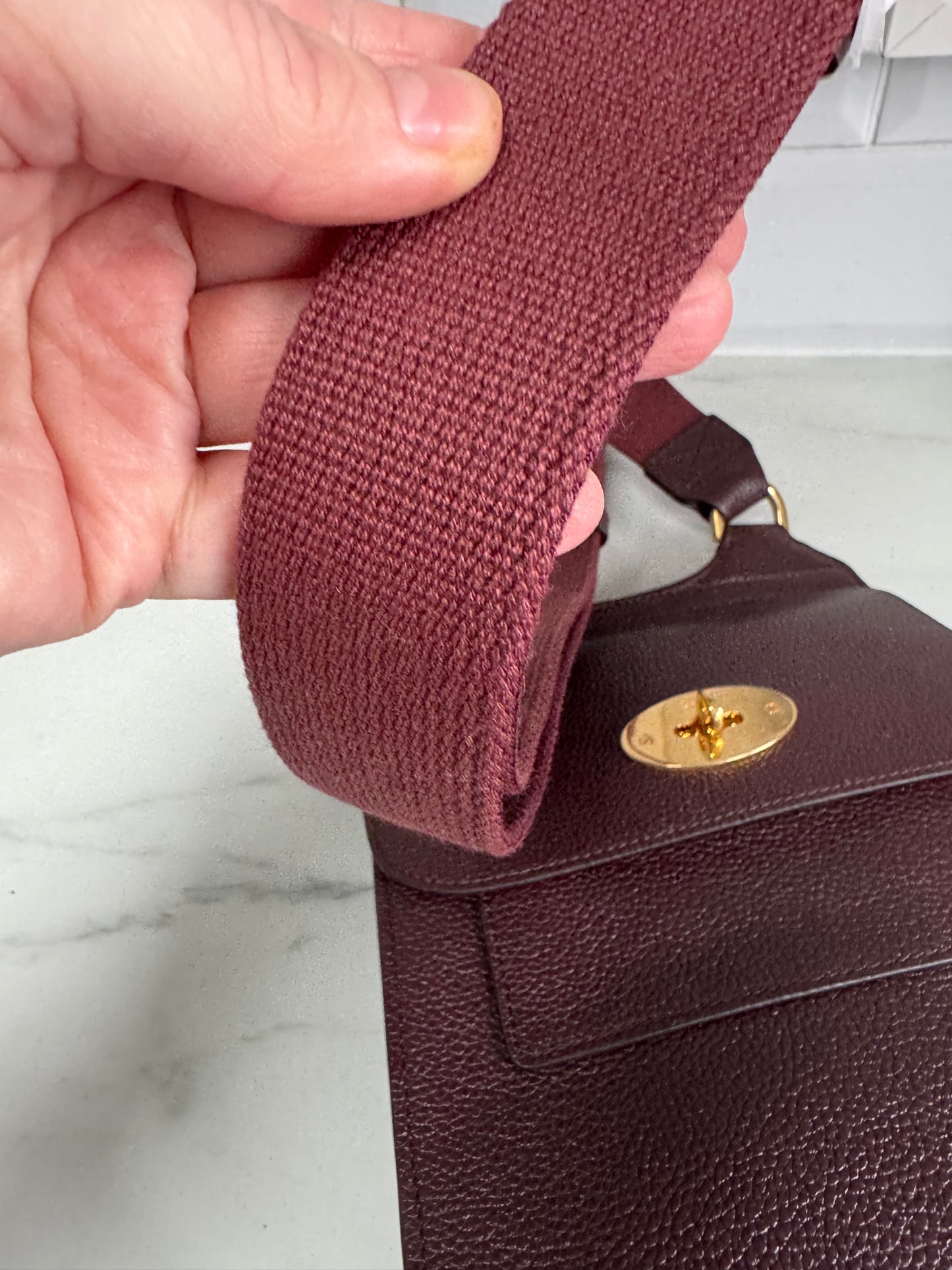 Mulberry Small Antony - Oxblood