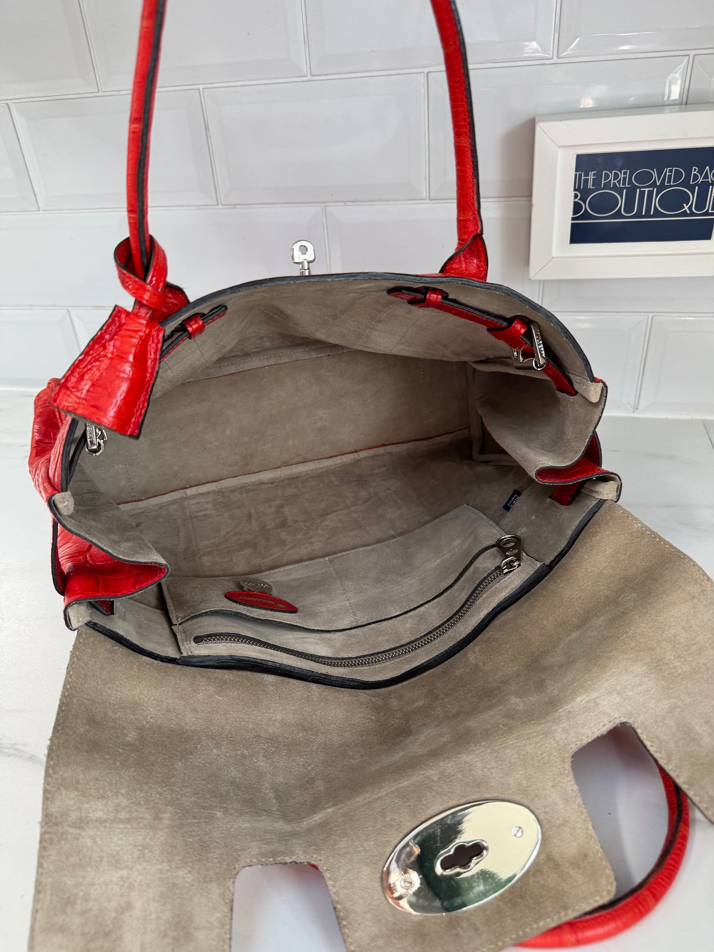 Mulberry Bayswater - Tomato Red Patent