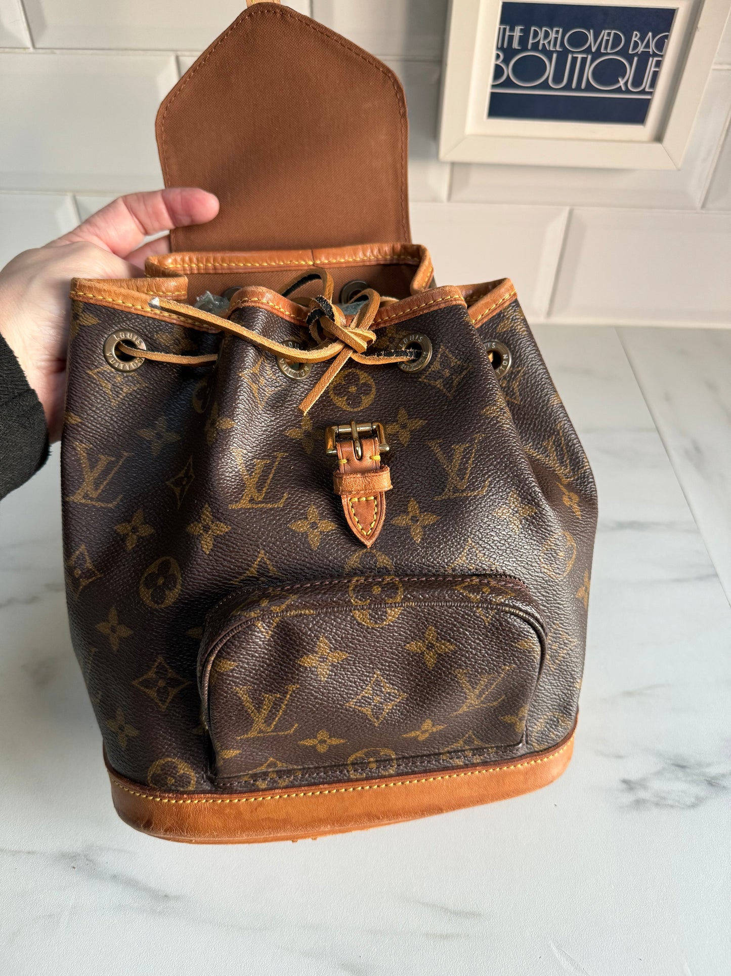 Louis Vuitton Vintage Montsouris Mini Backpack - Monogram