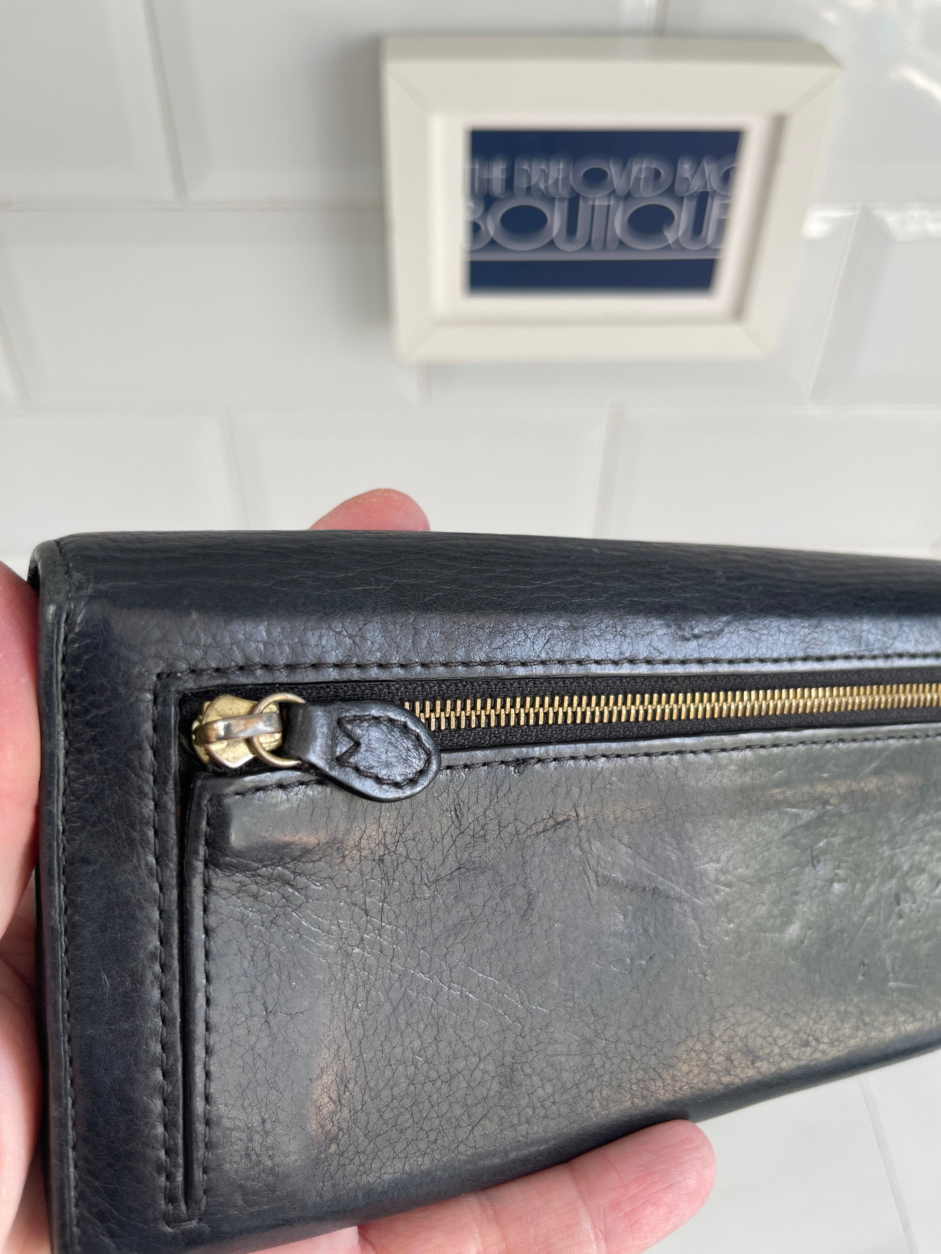 Black hobo wallet best sale