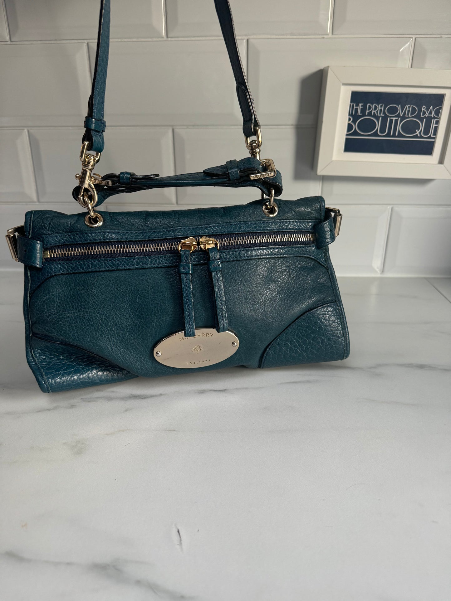 Mulberry Small Taylor - Petrol Blue