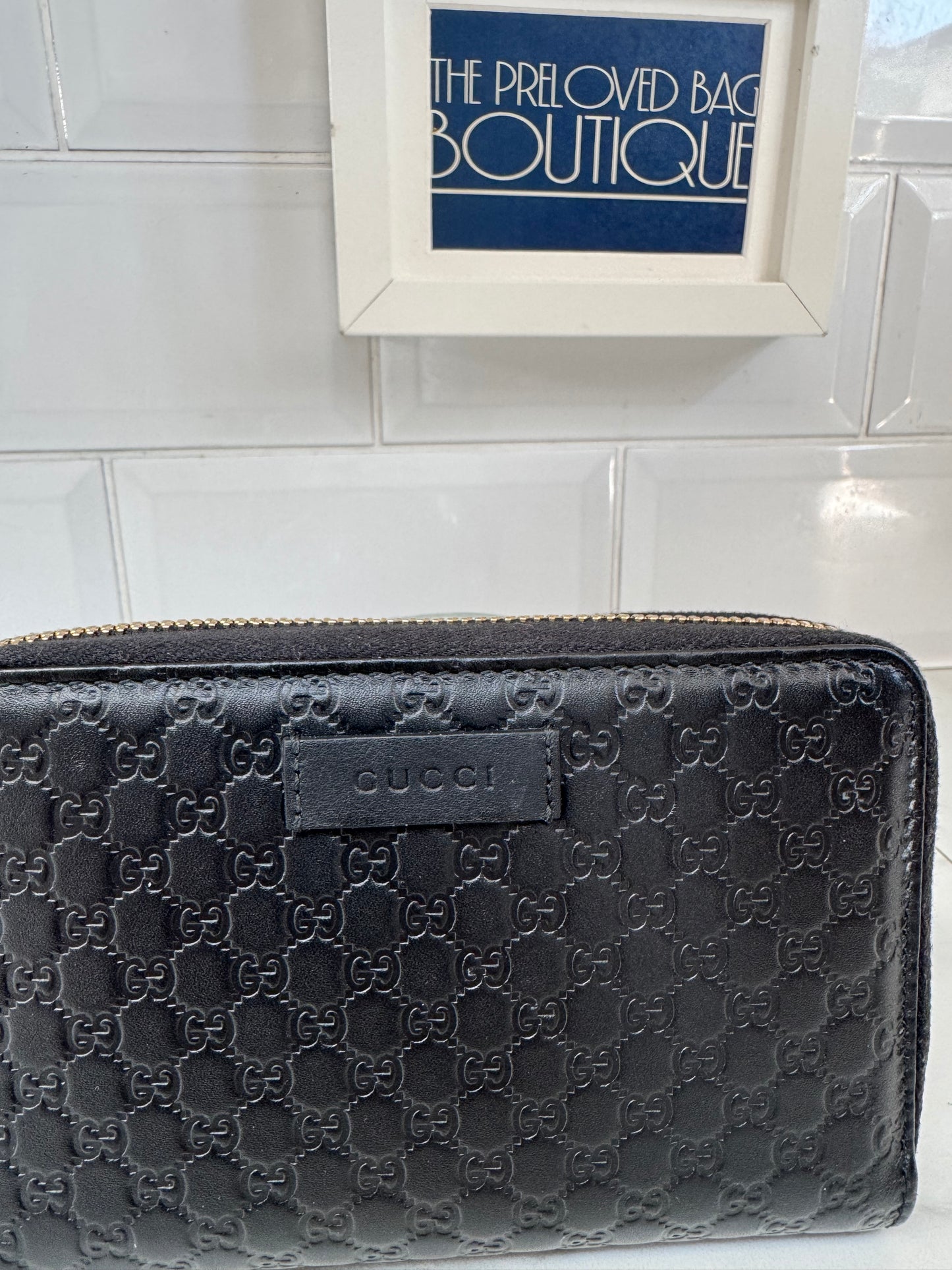 Gucci Guccissima Wallet - Black