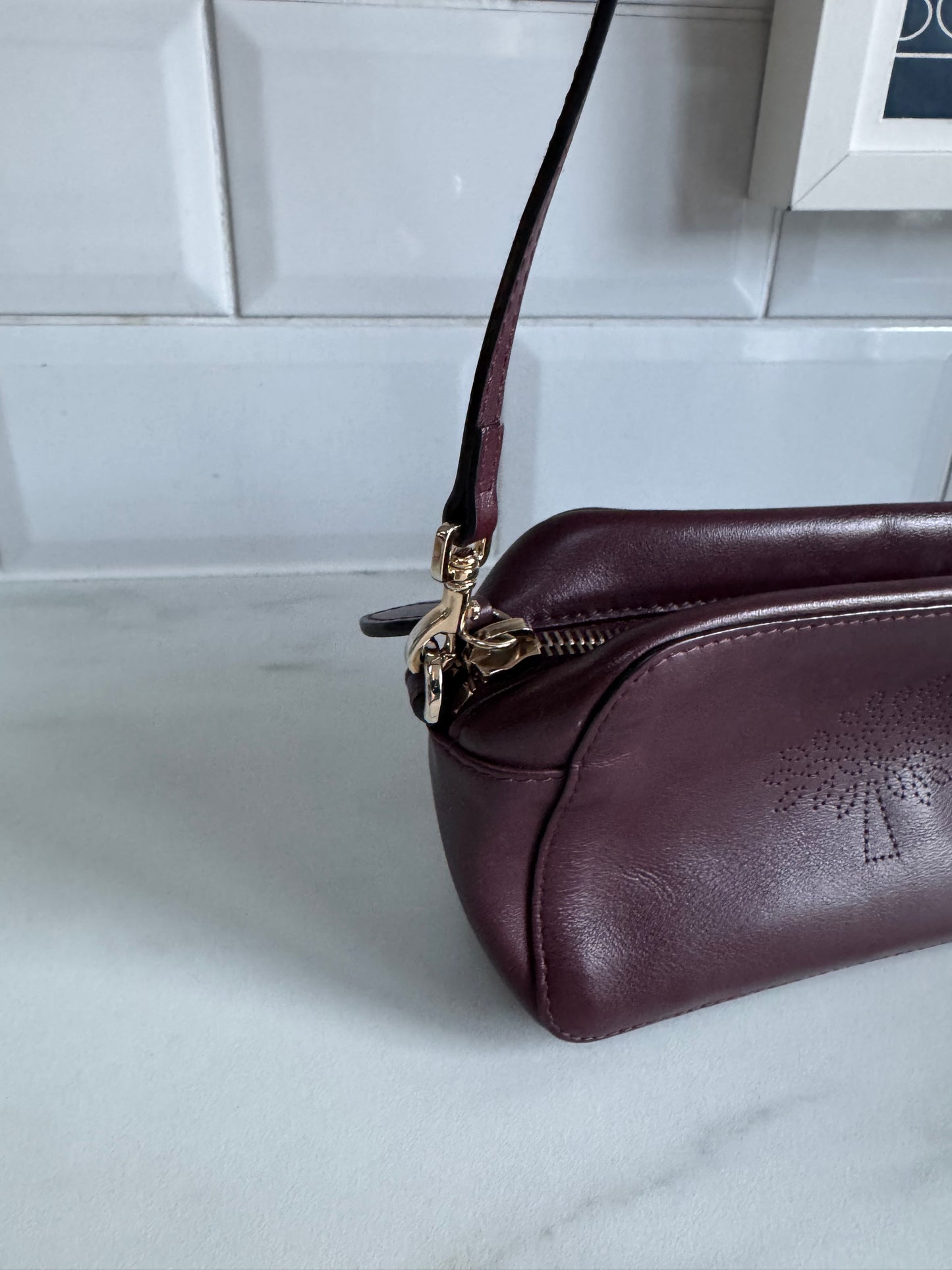 Mulberry Blossom Pochette - Oxblood