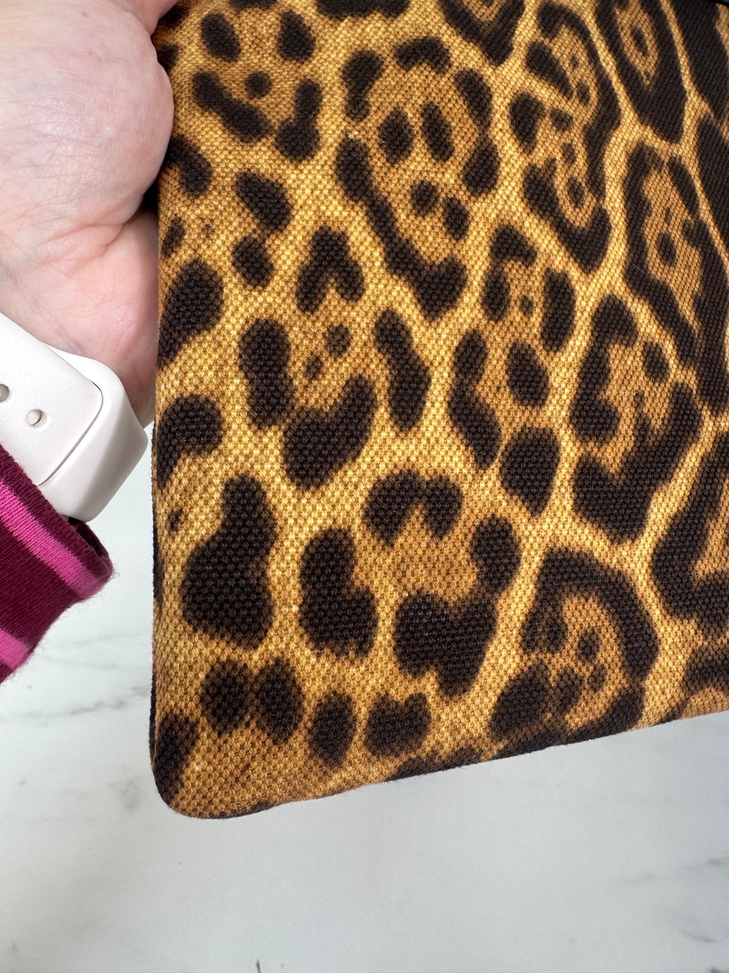Saint Laurent Rive Gauche Wristlet Pouch - Animal Print