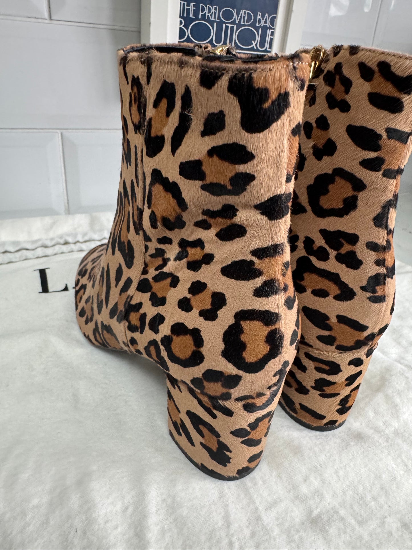 LK Bennett Simi Ankle Boots - Leopard Print