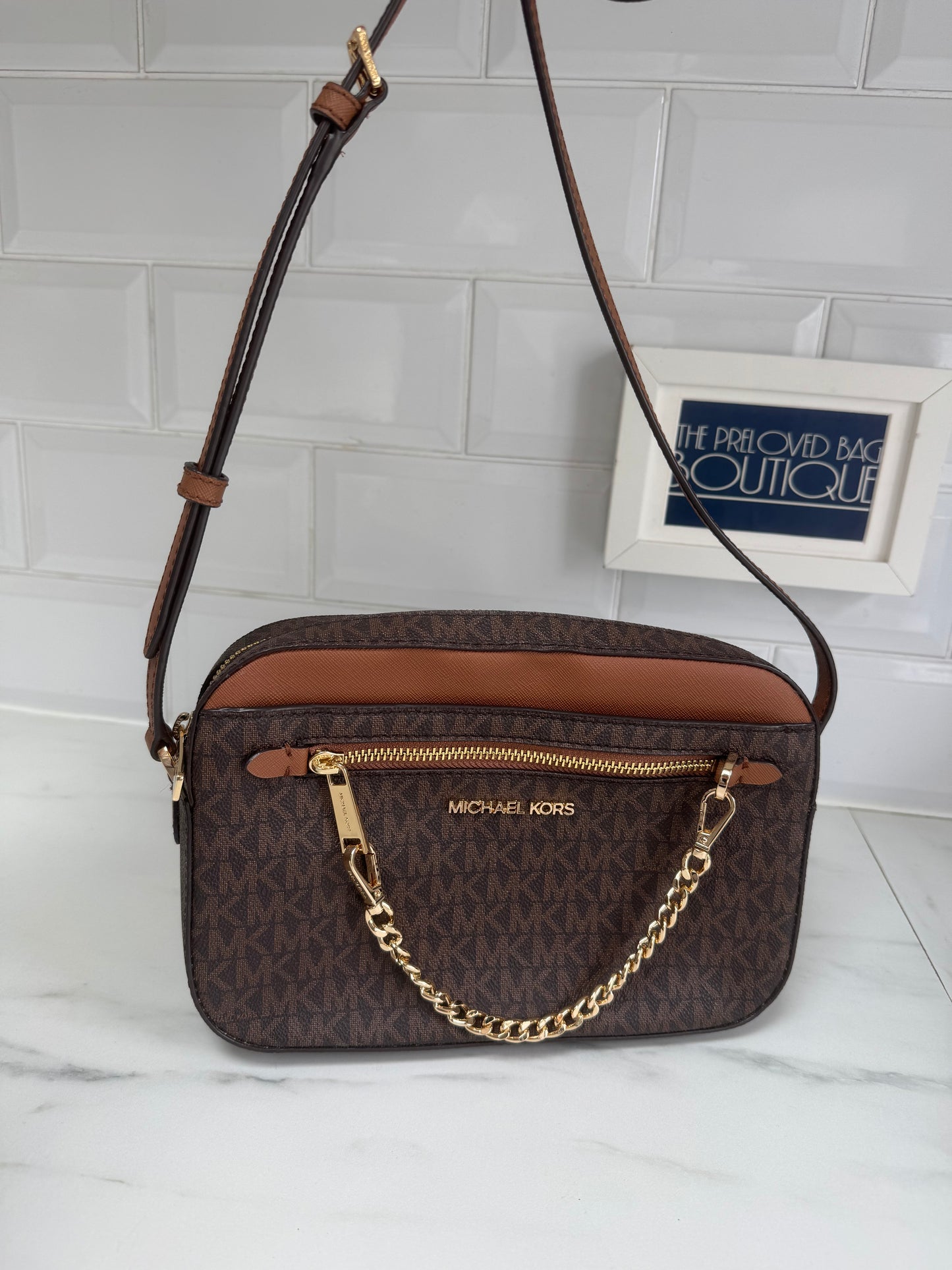 Michael Kors Jet Set Crossbody Bag - Brown