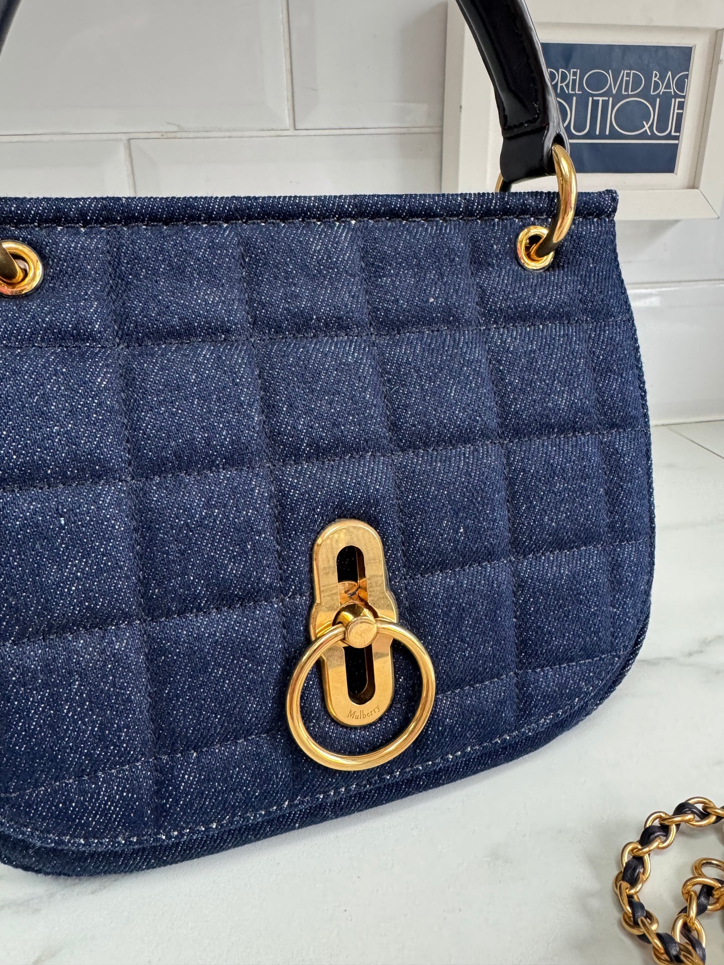 Mulberry Small Amberley - Denim