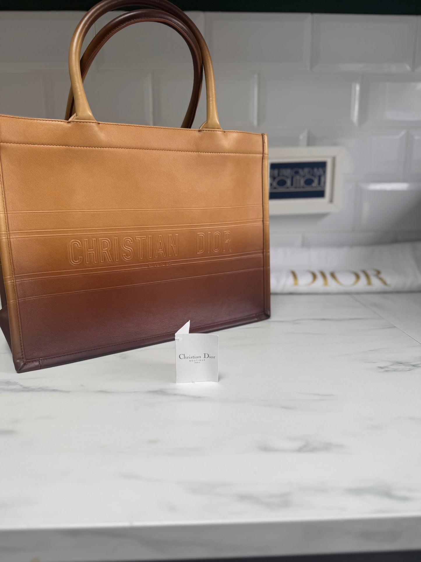 Christian Dior Ombré Tote Bag - brown