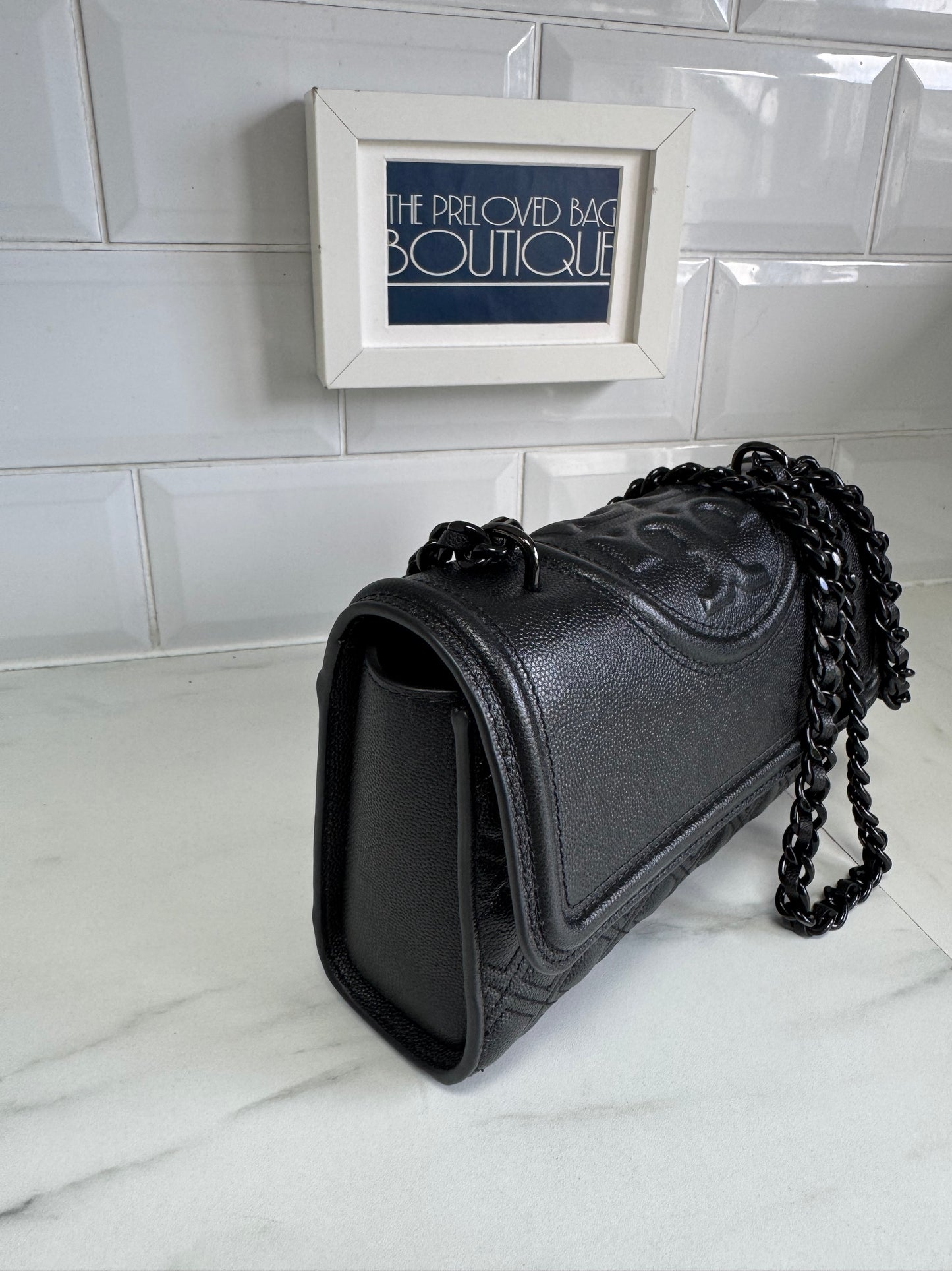 Tory Burch Fleming Shoulder Bag - Black
