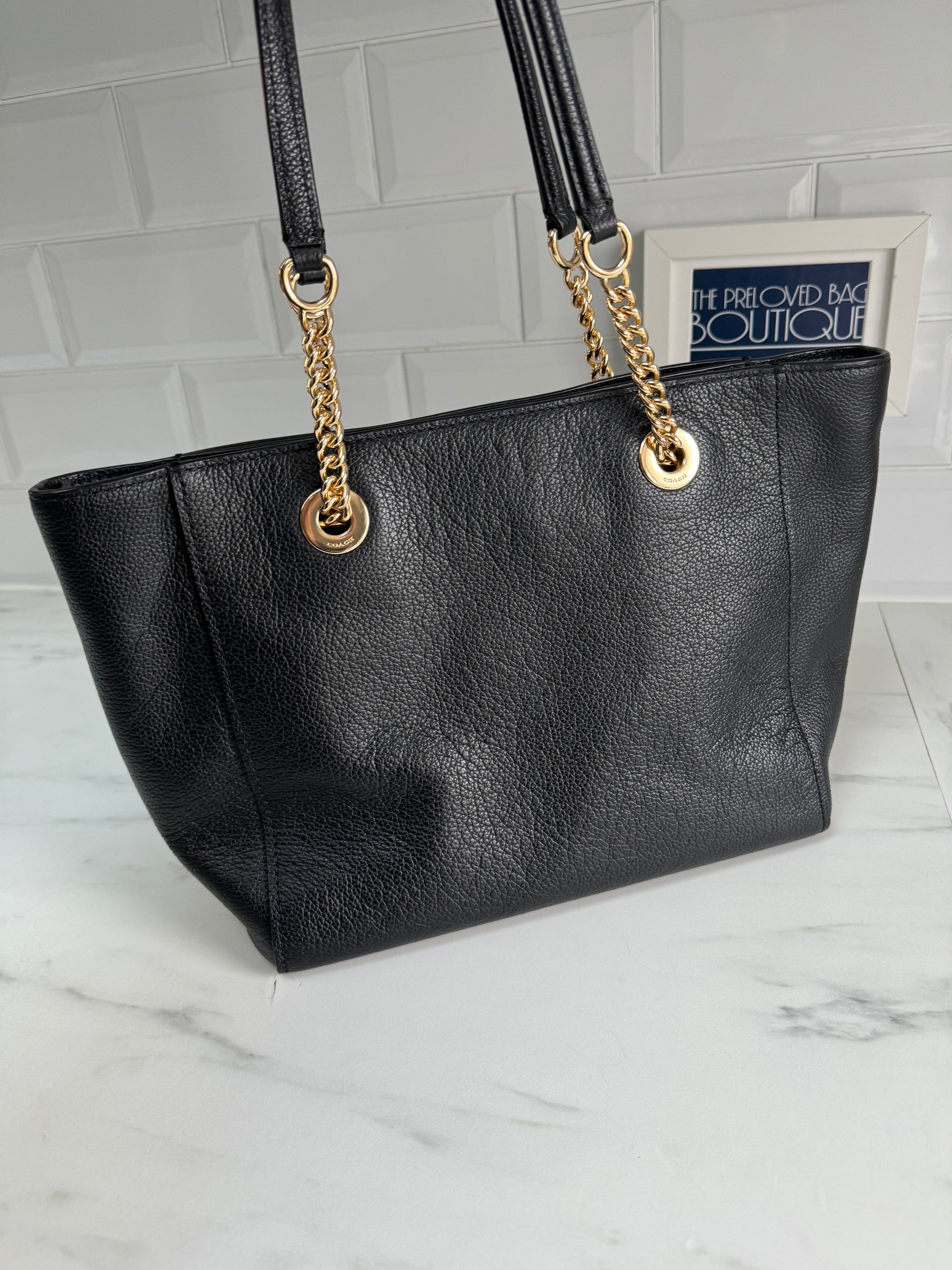 Coach turnlock store tote