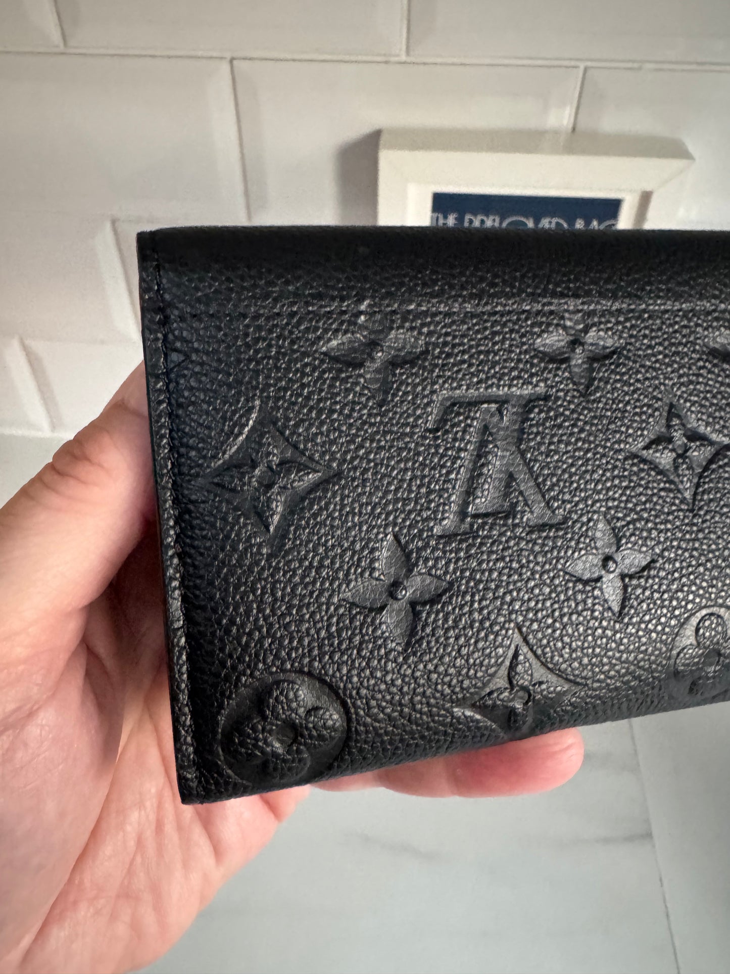 Louis Vuitton Sarah Wallet Monogram Emperiente - Black