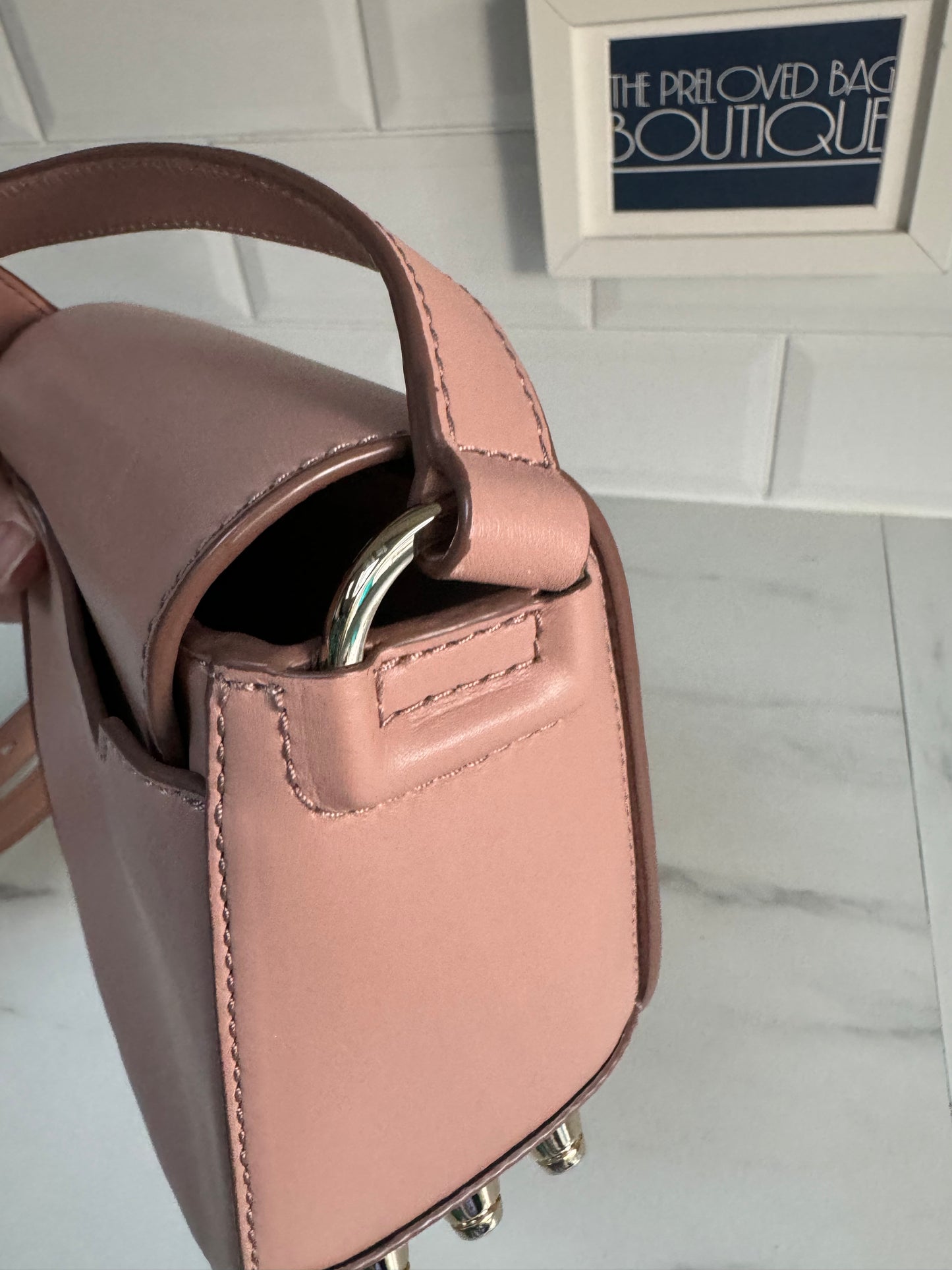 Alexander Wang Alpha Lia Saddle Bag - Blush Pink