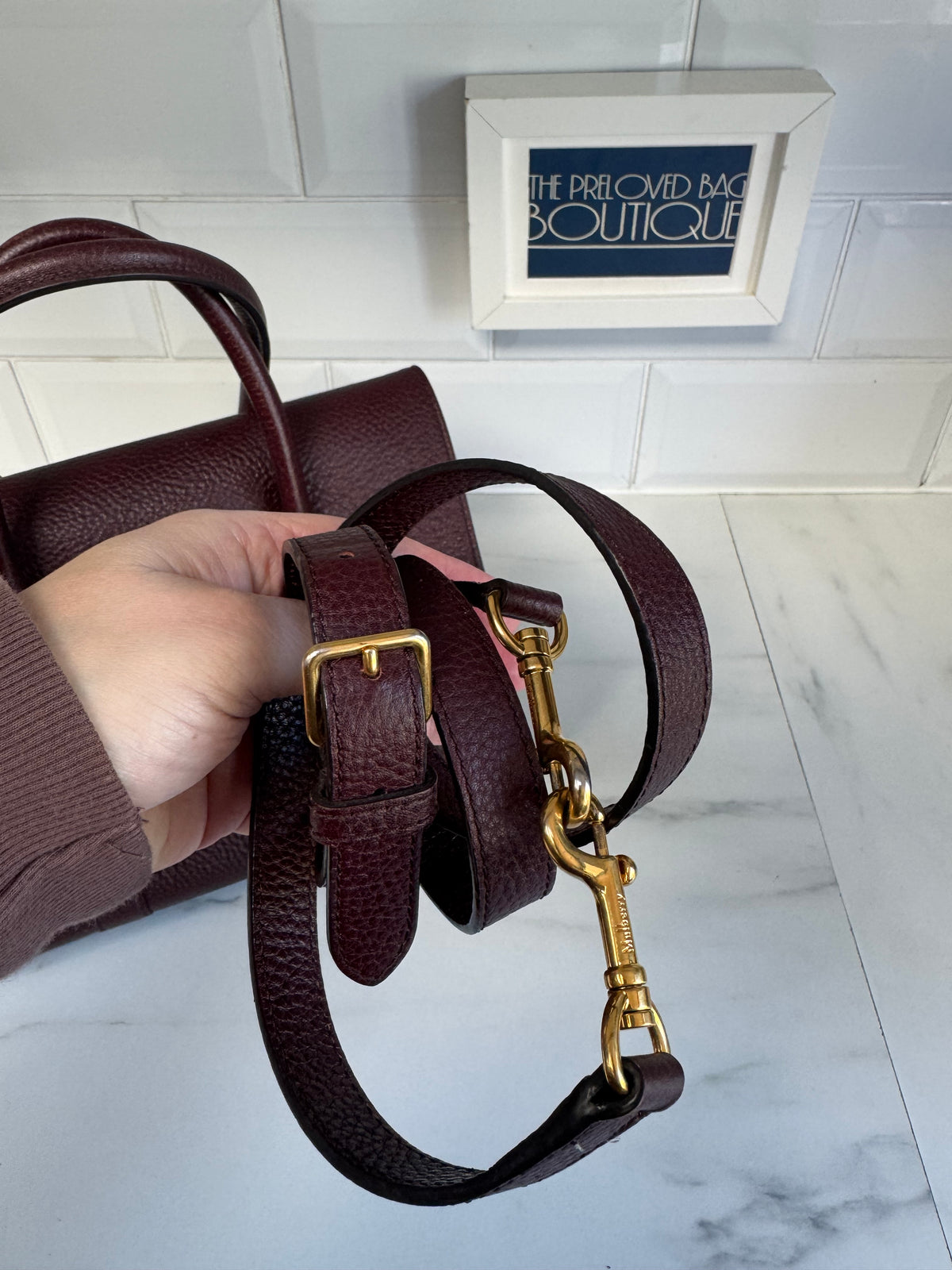 Mulberry Small Bayswater - Oxblood
