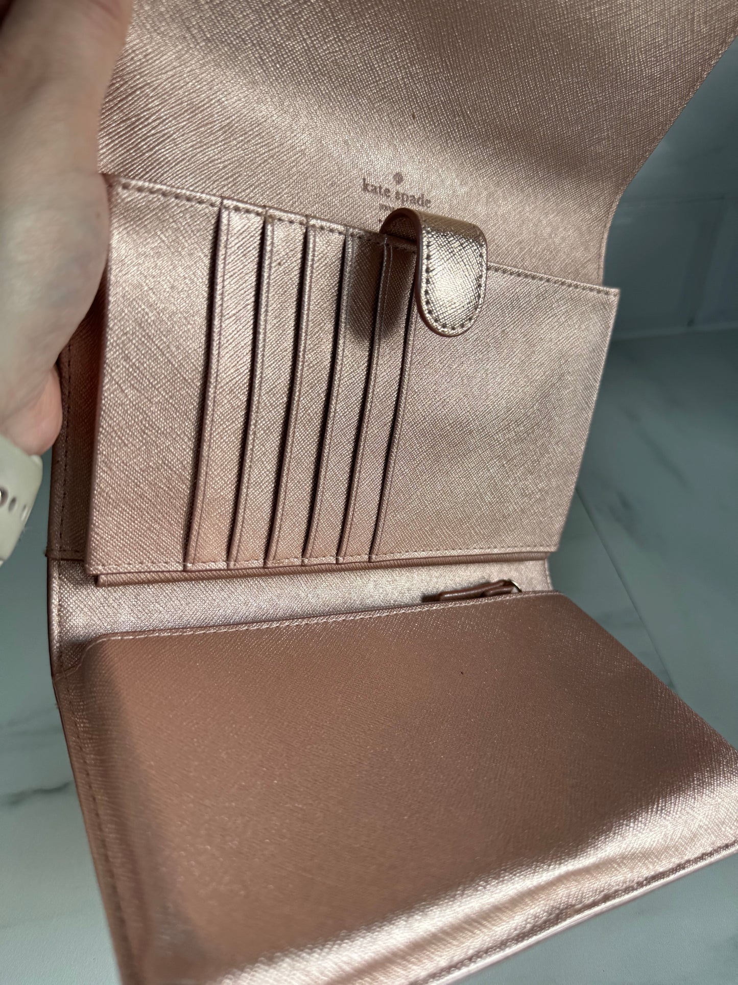 Kate Spade WOC - Metallic Rose Gold