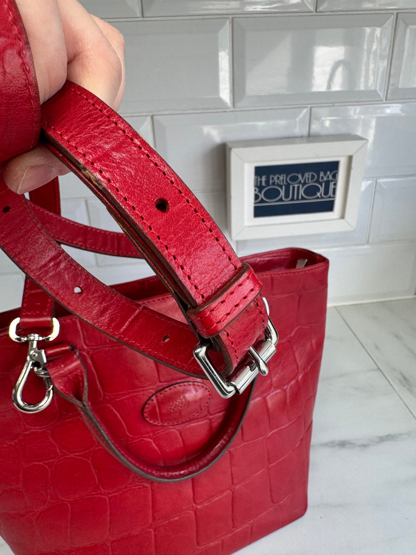 Mulberry Vintage Helier Tote Bag - Red