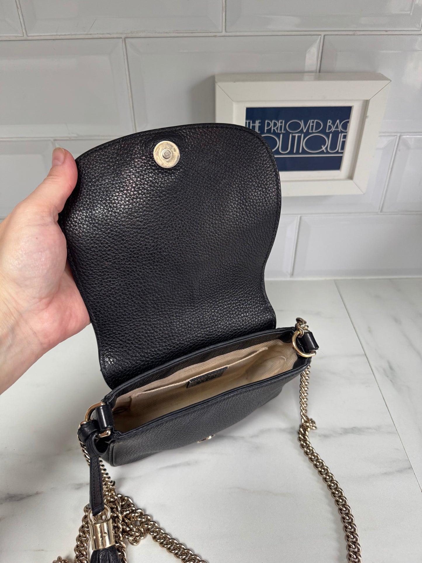 Gucci Small Soho Flap - Black