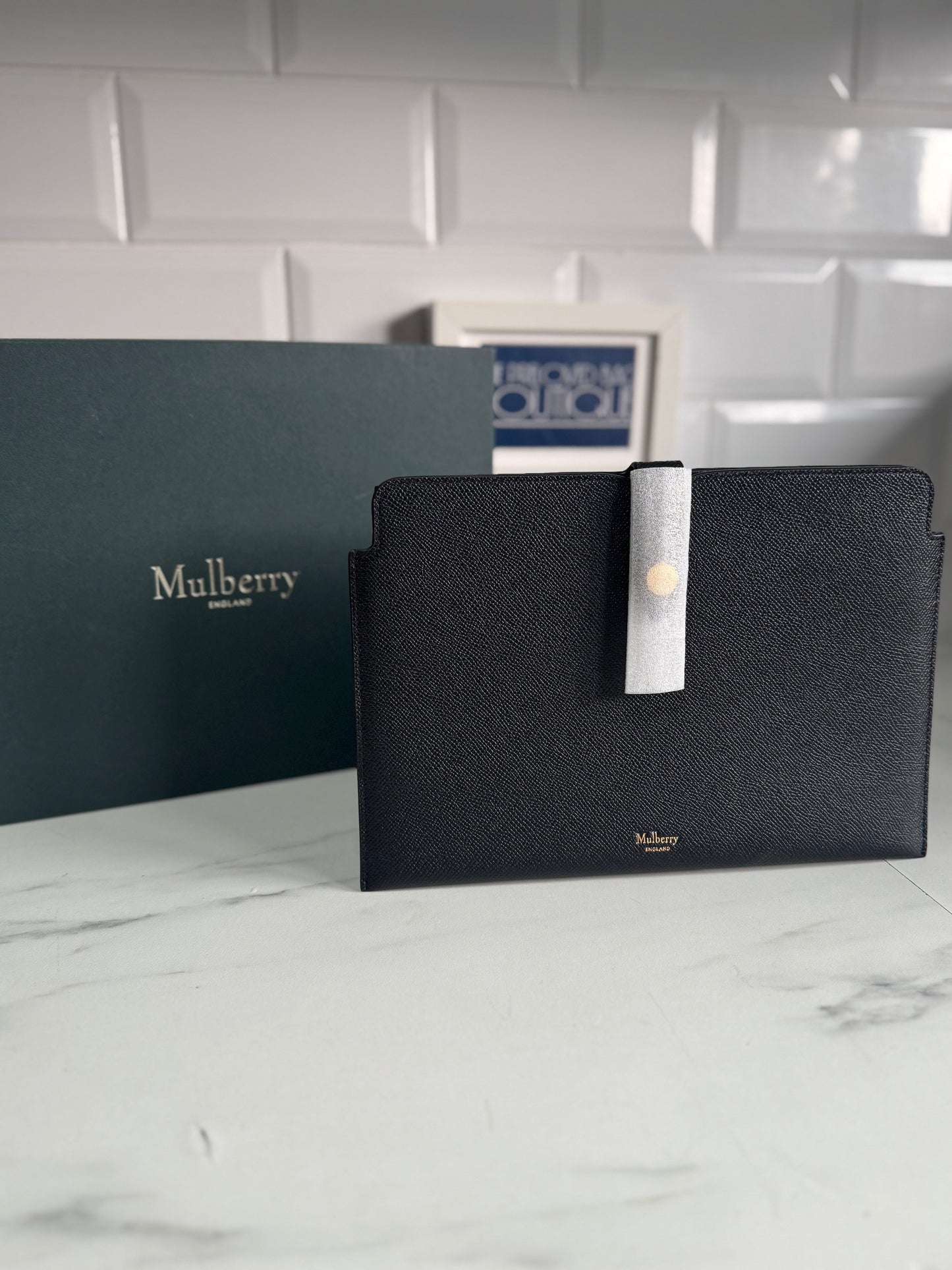Mulberry Press Stud Tech Pouch - Black