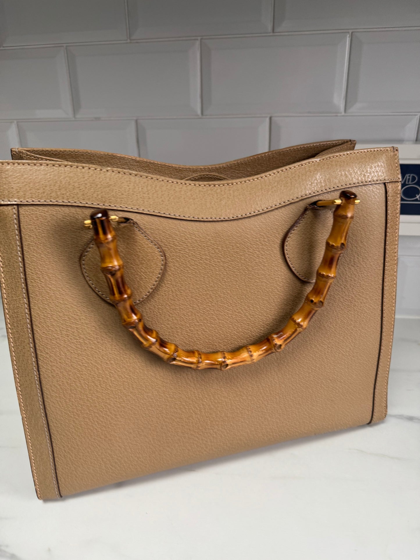 Gucci Bamboo Diana Tote - Toffee