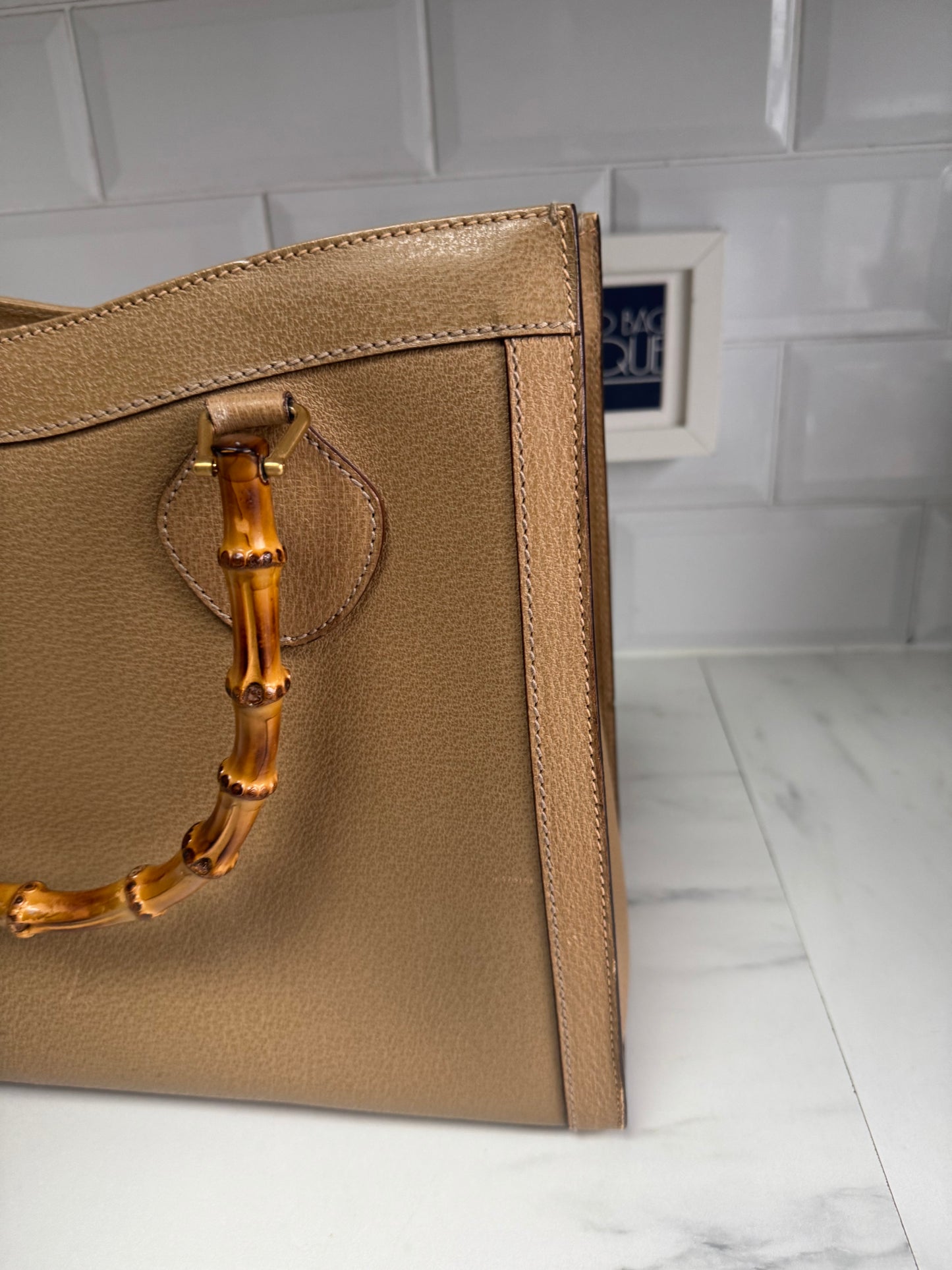 Gucci Bamboo Diana Tote - Toffee