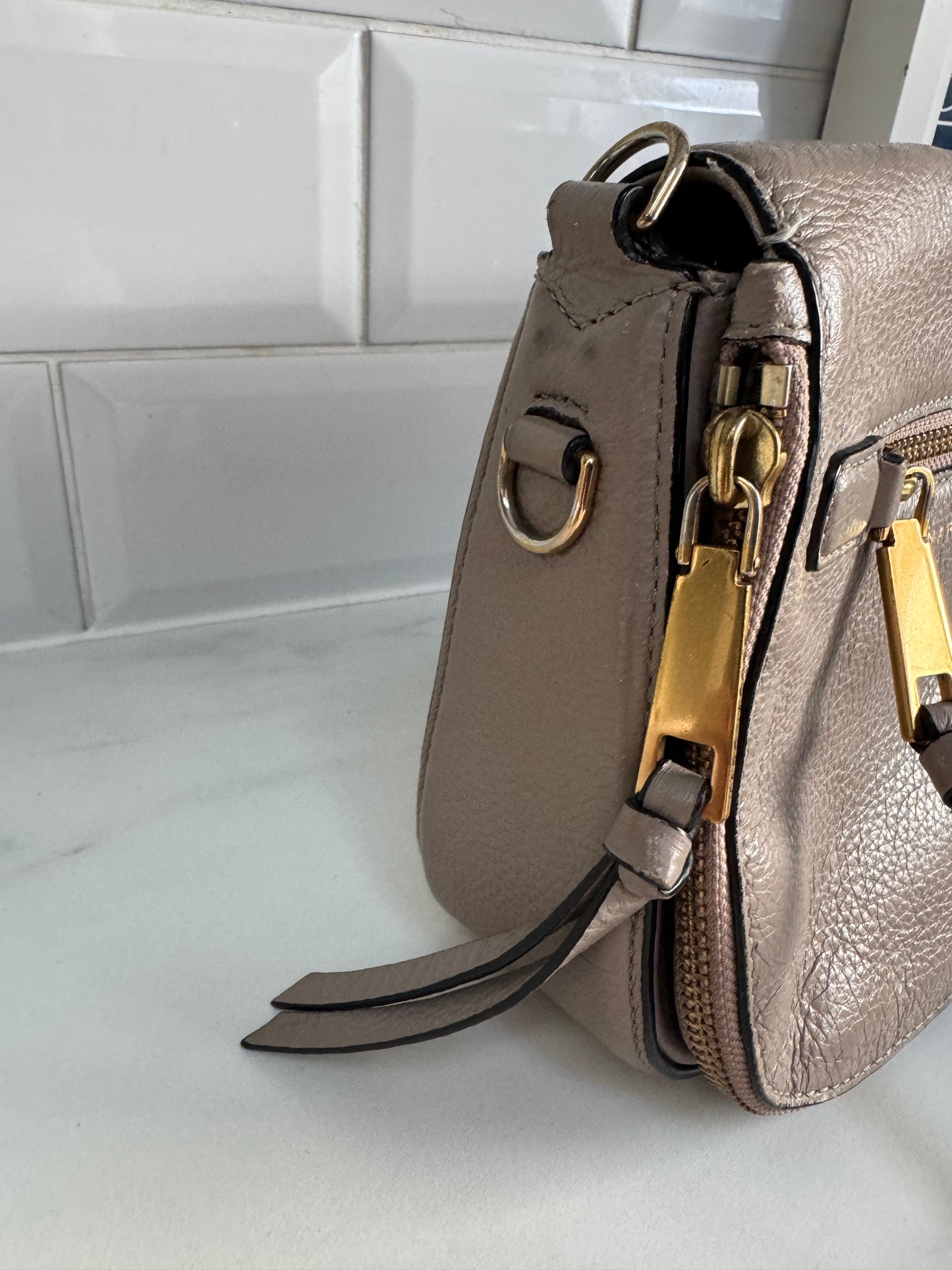 Marc Jacobs Nomad Recruit Small Saddle Bag - Grey